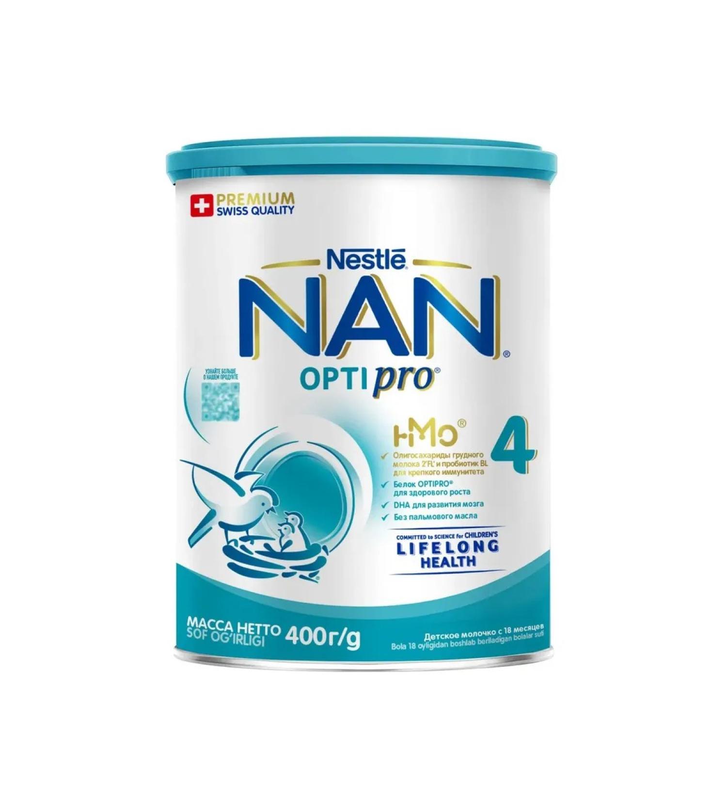 Nan 4 Optipro Dairy mixture from 18 months 400 g - Buy Online on GoSupps.com