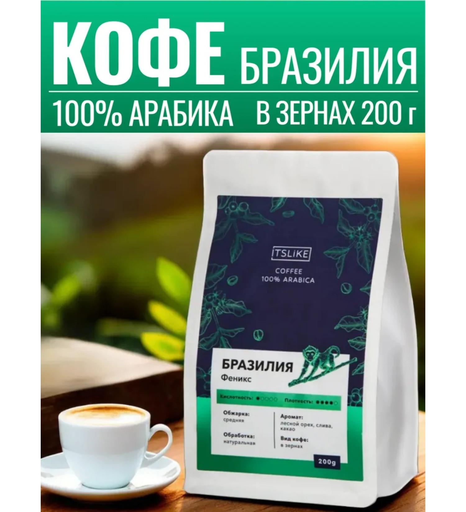ITSLIKE Brazilian coffee 200 g - Buy Online on GoSupps.com