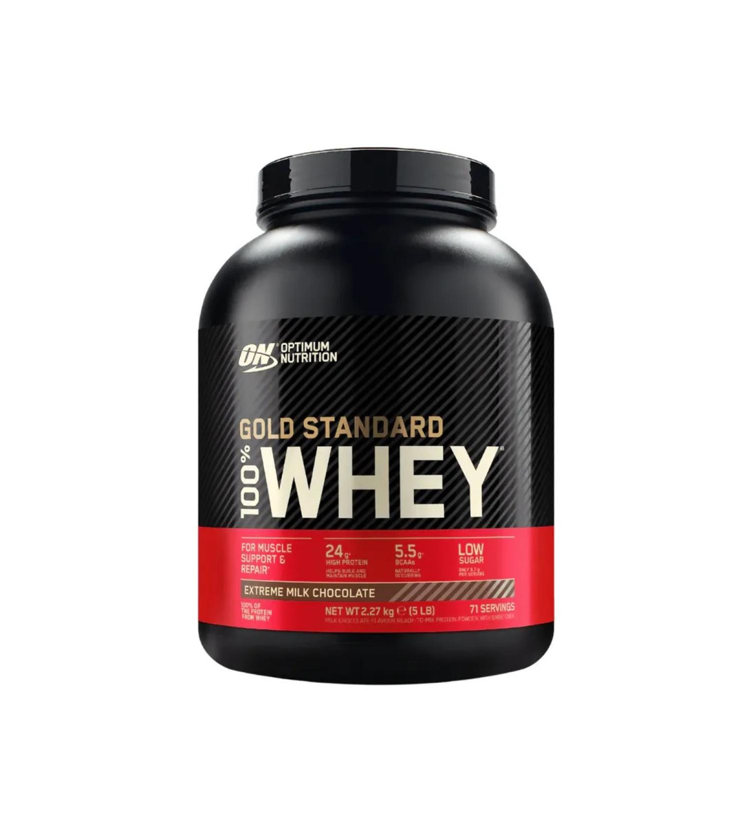 Optimum Nutrition Protein 100% Whey Gold Standard 2270 g (milk chocolate) - Buy Online on GoSupps.com