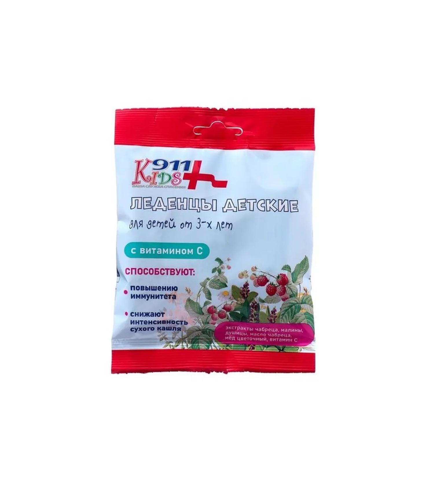 Lollows "911" Children's thyme oregano honey vitamin C 50 g