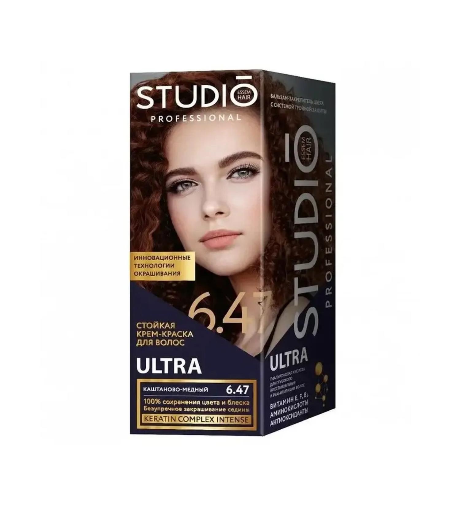 STUDIO Persistent hair cream for hair 6.47 chestnut-honey