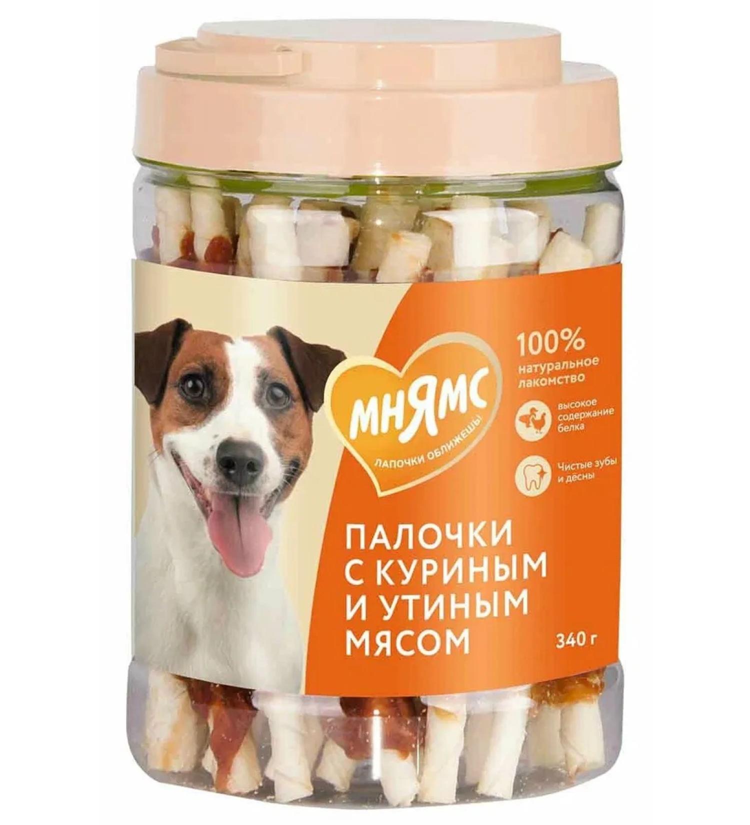 Mnyams Treat for dogs for dogs chicken duck 340 g
