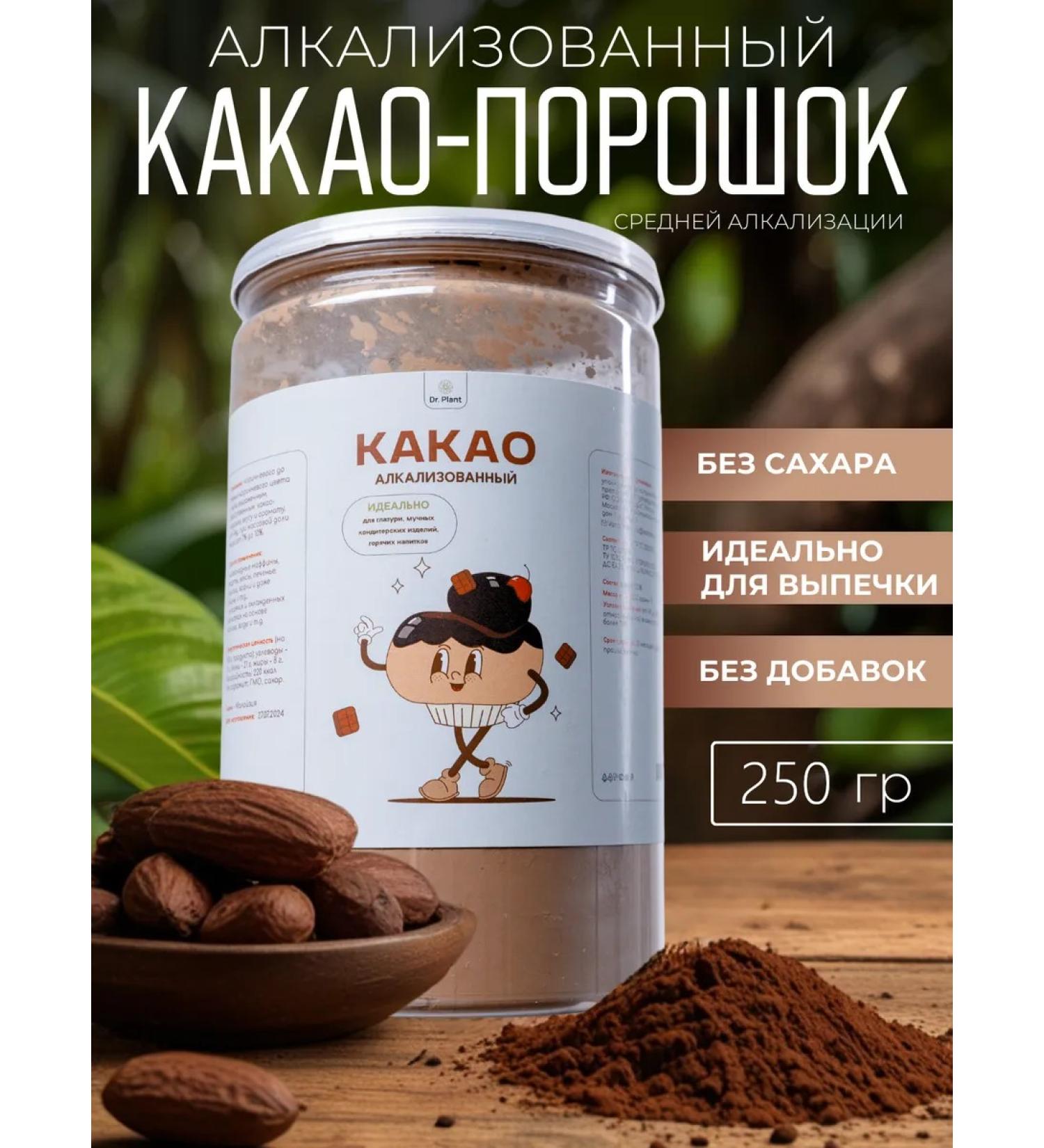 Dr Plant Cocoa powder Alkalized 250 gr - Buy Online on GoSupps.com