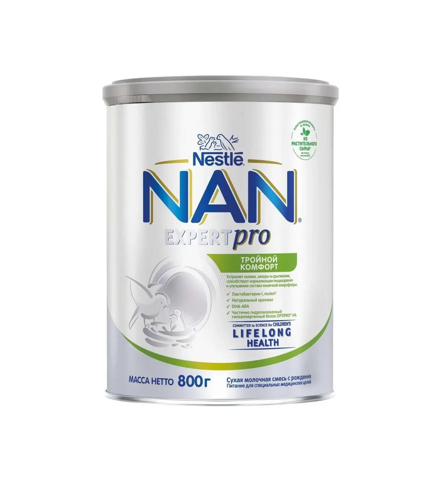 NAN Triple Comfort Dairy Milk mixture from birth 800 g - Buy Online on GoSupps.com