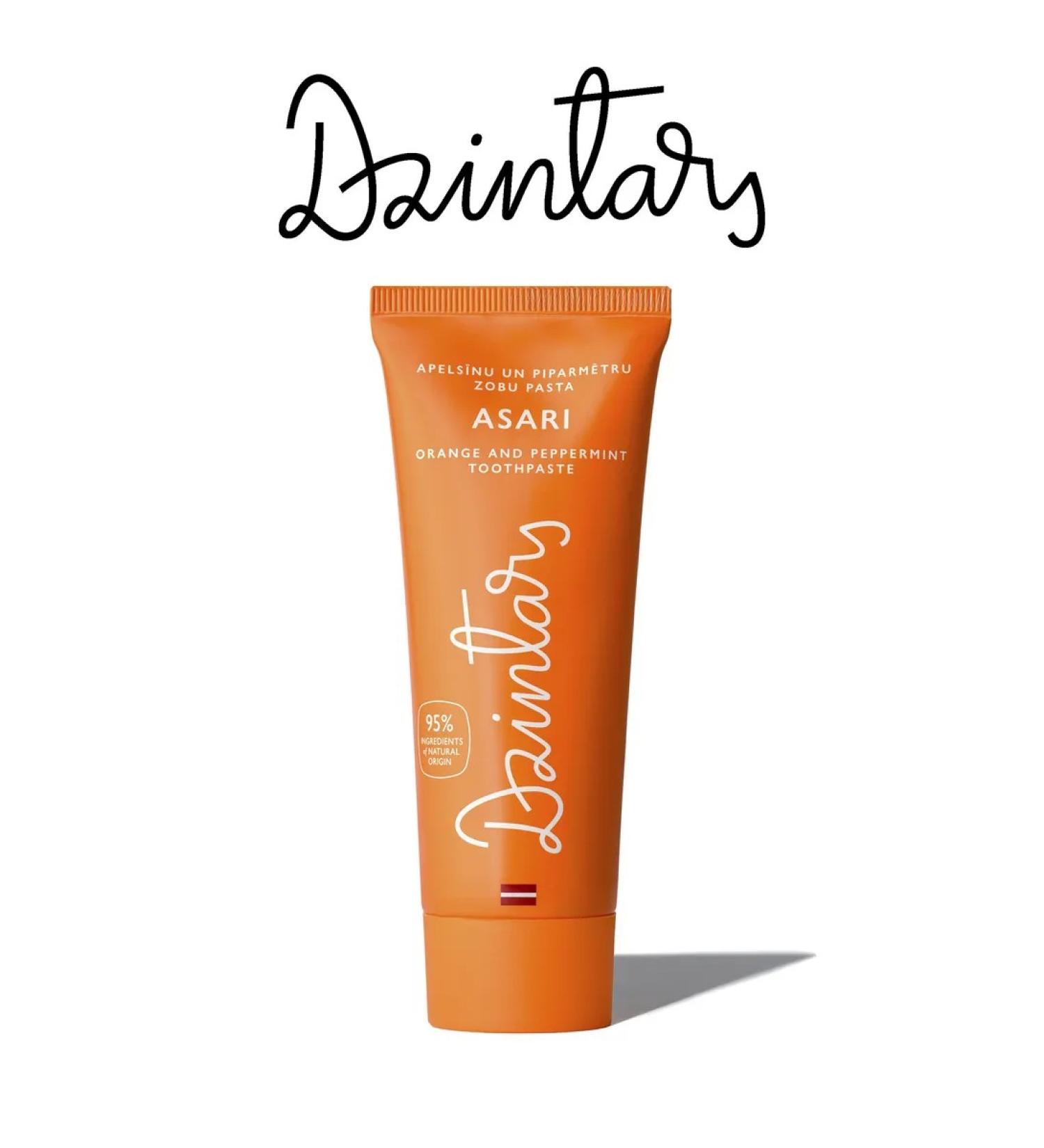 Dzintars Toothpaste with the aroma of orange and mint asari 75 ml - Buy Online on GoSupps.com