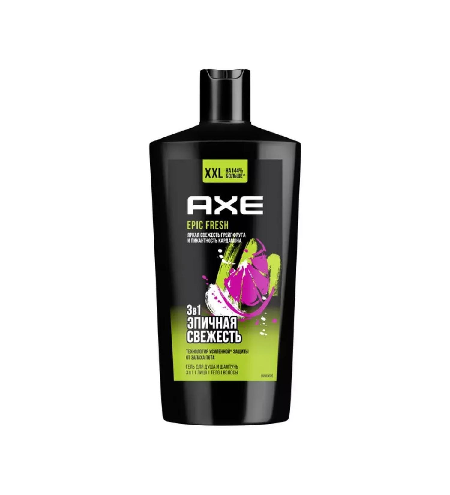 Beauty Axe shower gel and male shampoo 2B1 Epic Fresh 610-1pcs