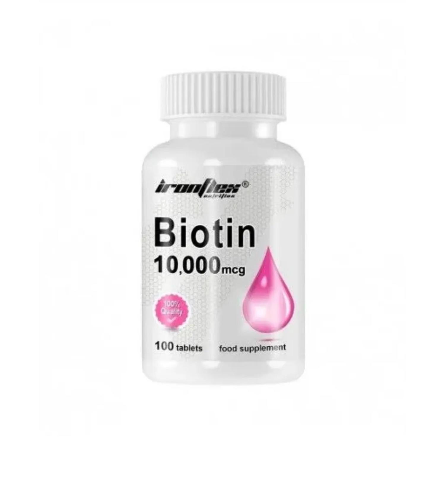IronFlex BioTIN BIOTIN 10 000 mcg 100 tablets