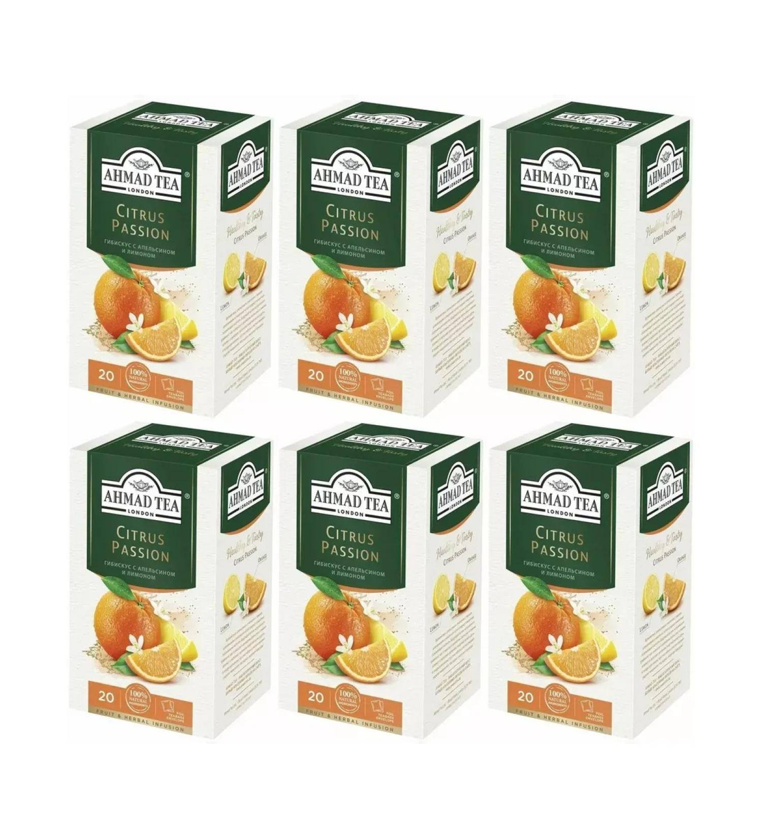 Ahmad Tea Herbal tea with orange and lemon 6 un - Buy Online on GoSupps.com