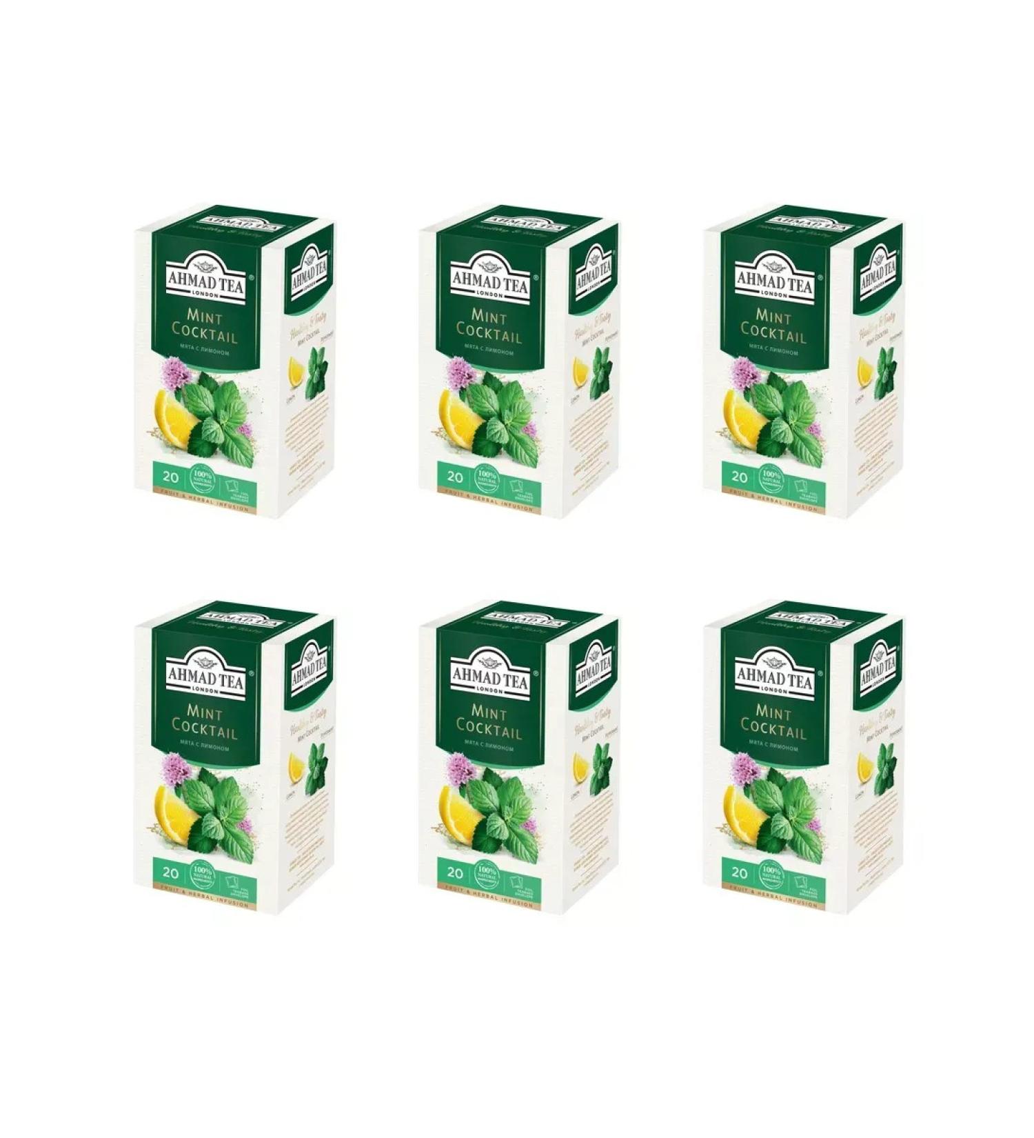 Ahmad Tea Herbal mint tea with lemon 6 units - Buy Online on GoSupps.com