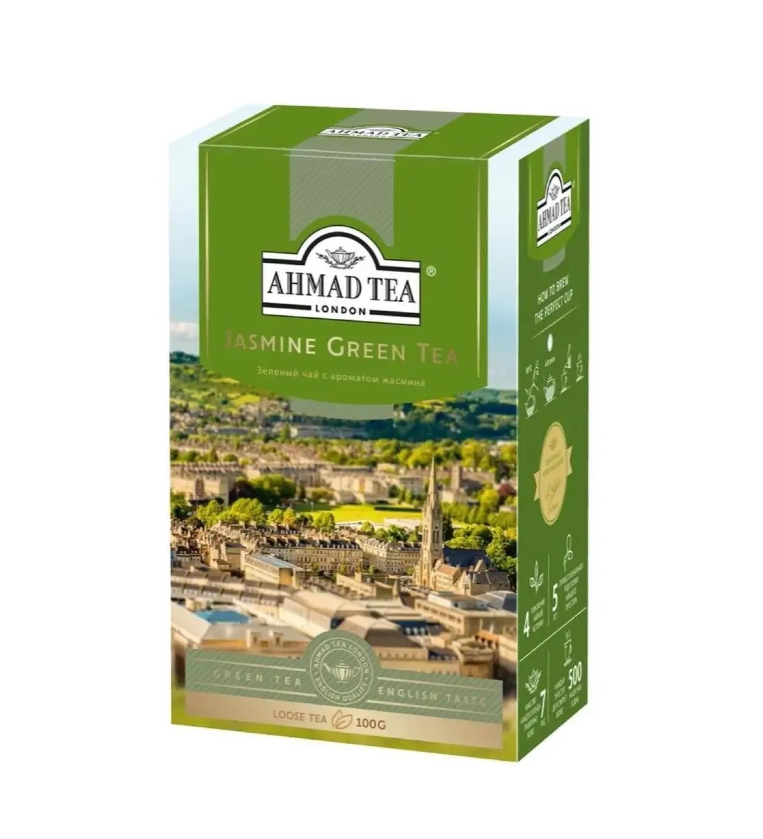 Ahmad Tea Green tea with jasmine sheet 100 grams