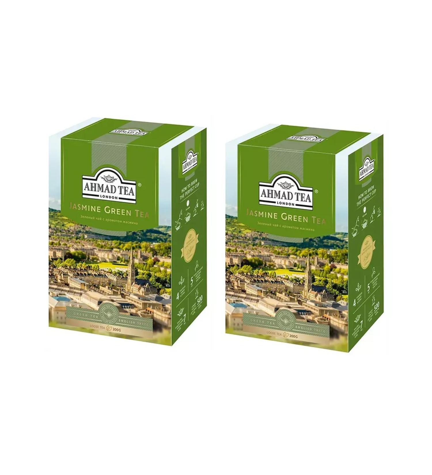 Ahmad Tea Green tea with jasmine 200 g 2 pcs - Buy Online on GoSupps.com