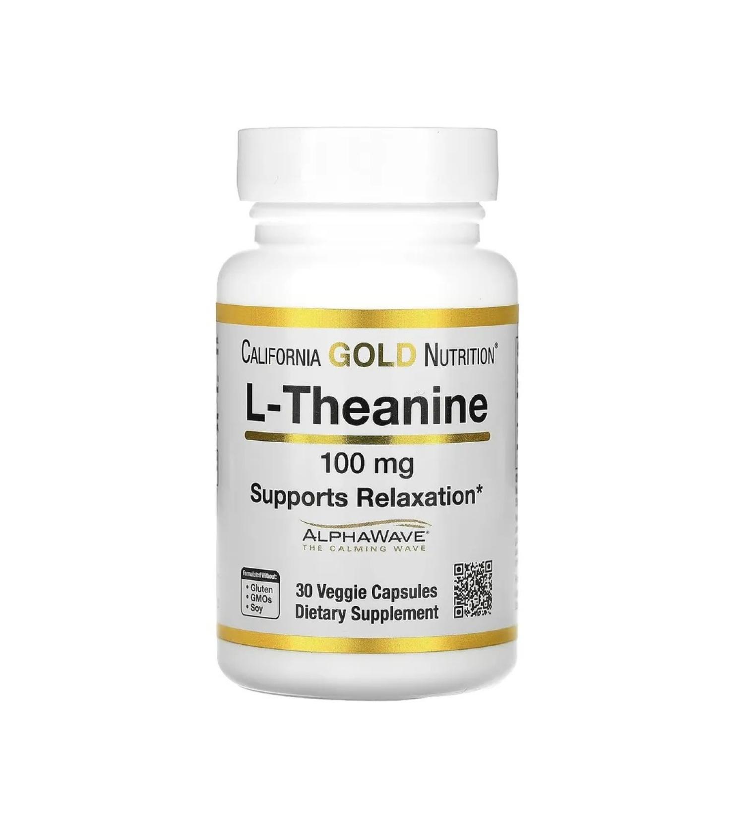 California Gold Nutrition L-THEANINE L Thein 200 mg. To calm down - Buy Online on GoSupps.com