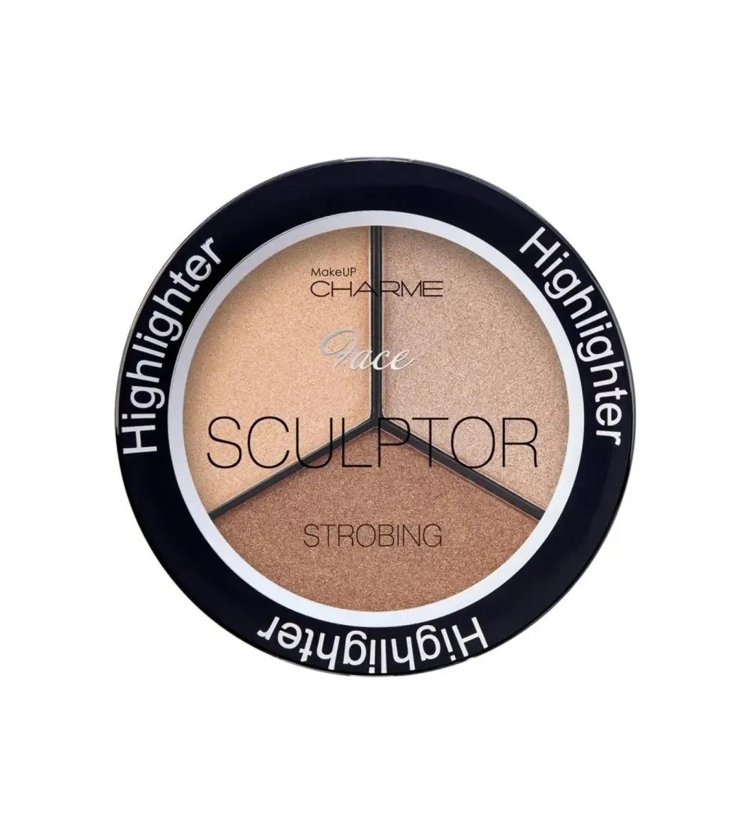 Charme Palette of highlighters 3 in 1 CH HH-13 (Zagara