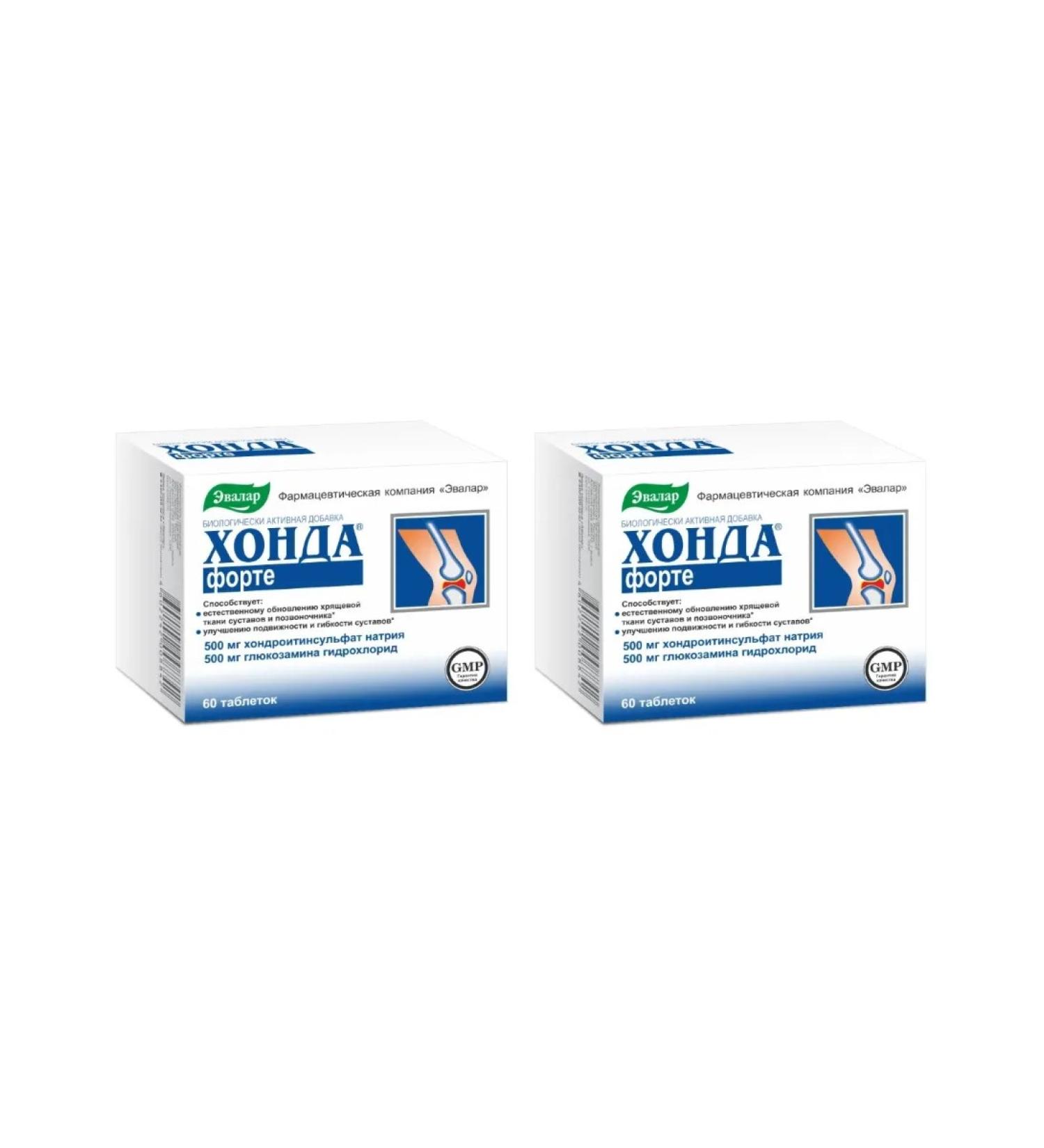 Evalar Honda Forte for joints spine 60 tabs (1.3 g) x 2 units