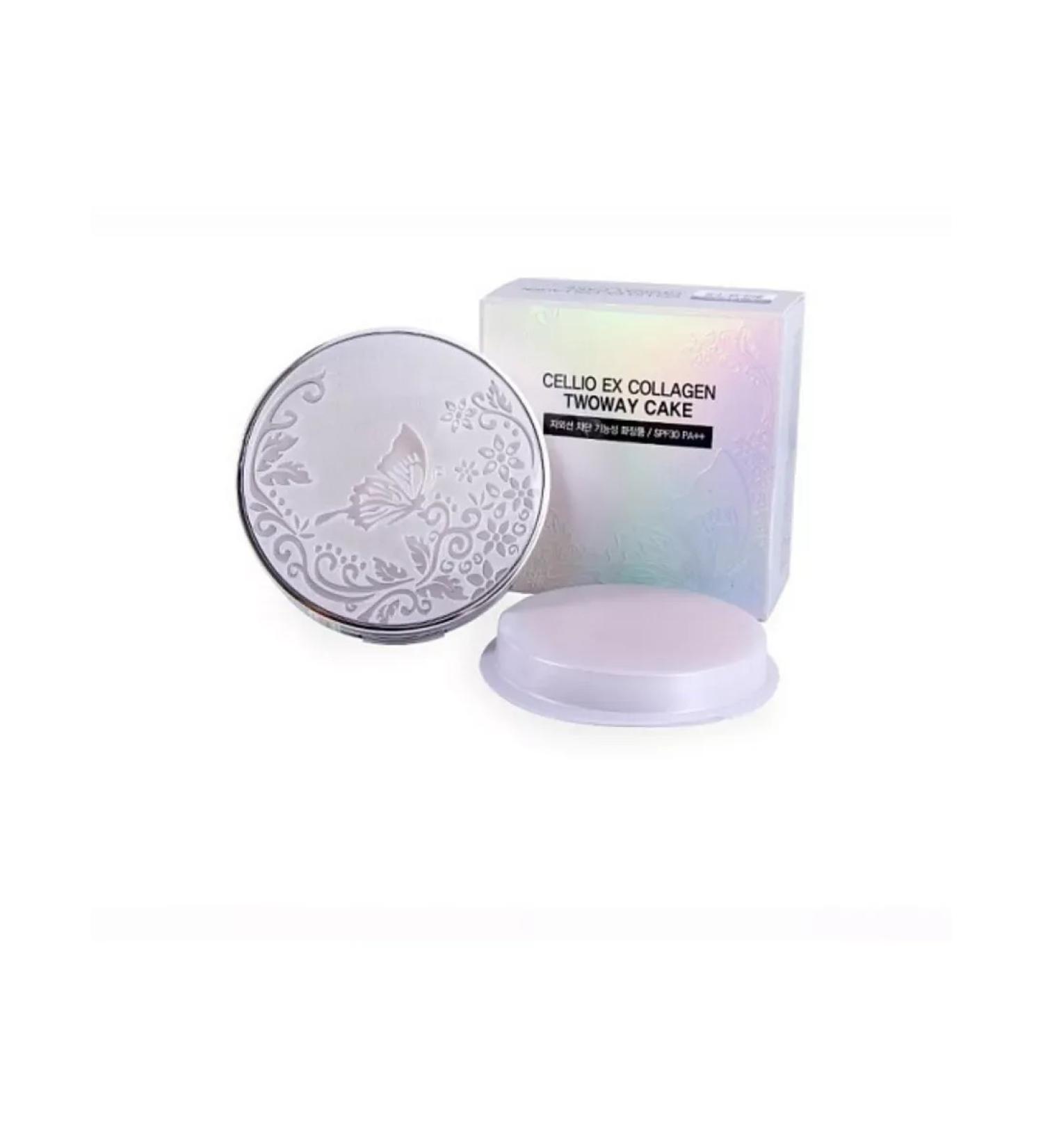 Cellio Powder with collagen with a spare block tone 21