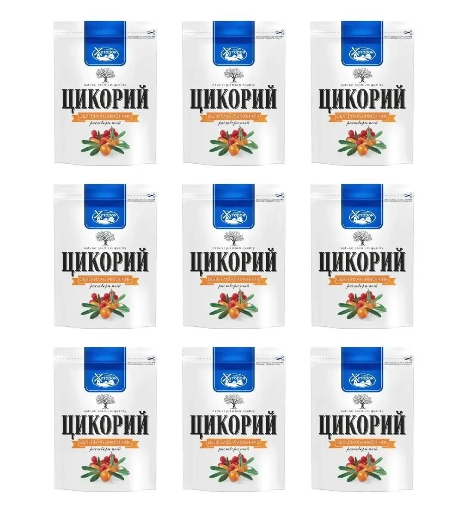 Grandma's Farm Tsikoria is soluble lemonnik and sea buckthorn 9 pcs 100 g