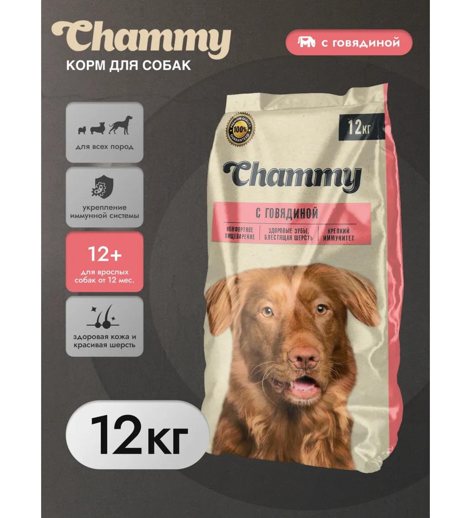Chummy Dry food for dogs with beef 12kg