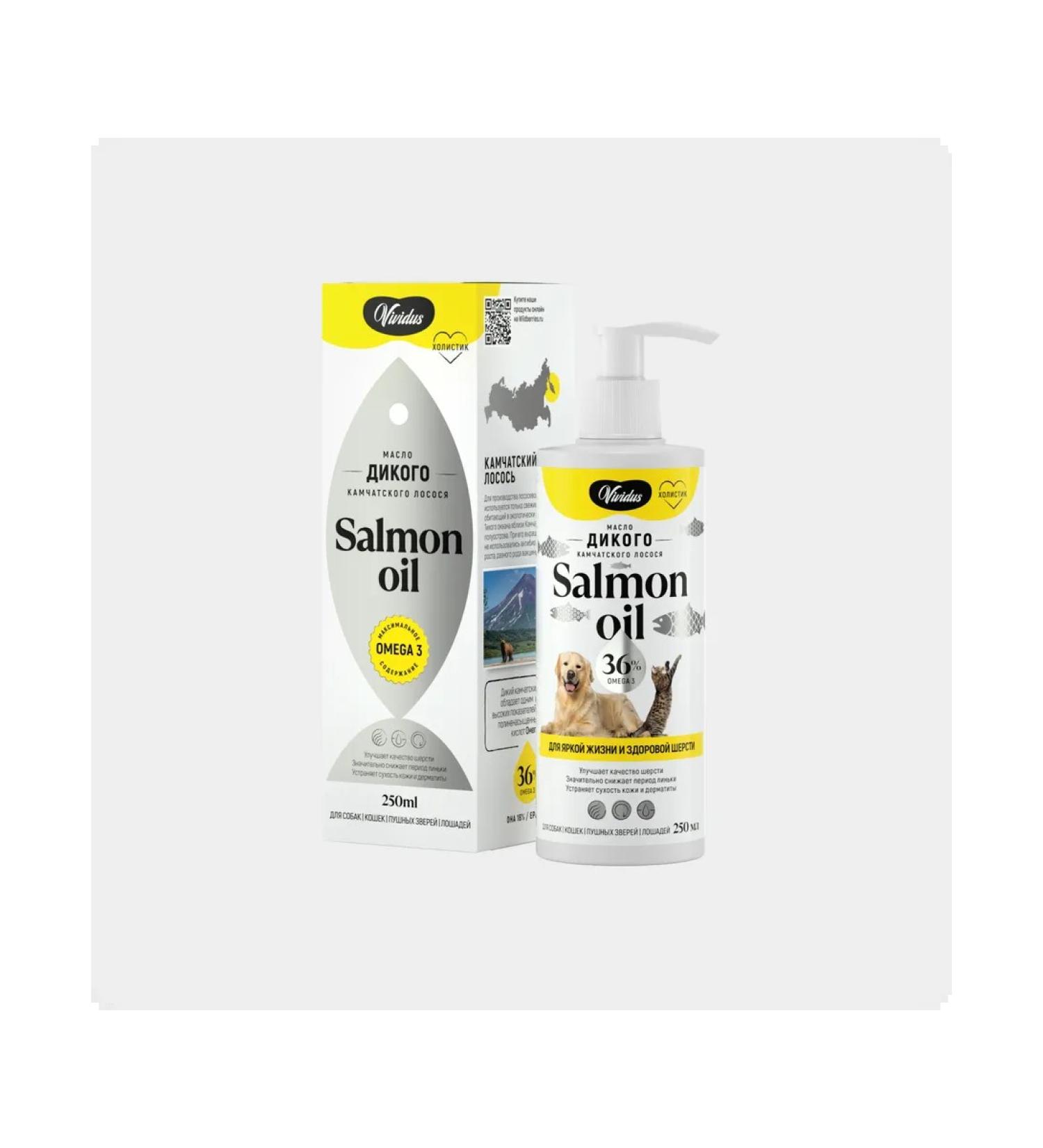 Vividus Wild salmon oil for dogs and cats 250ml