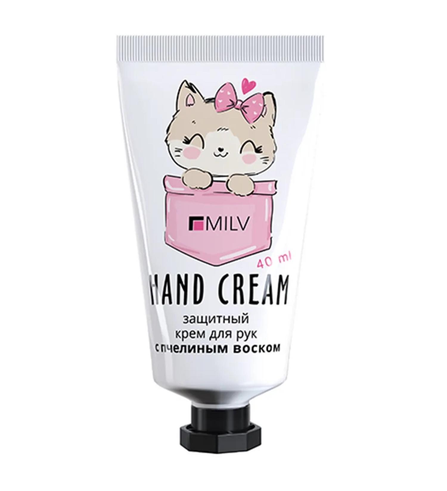 MILV Protective hand cream with bee wax. Coconut and pineapple
