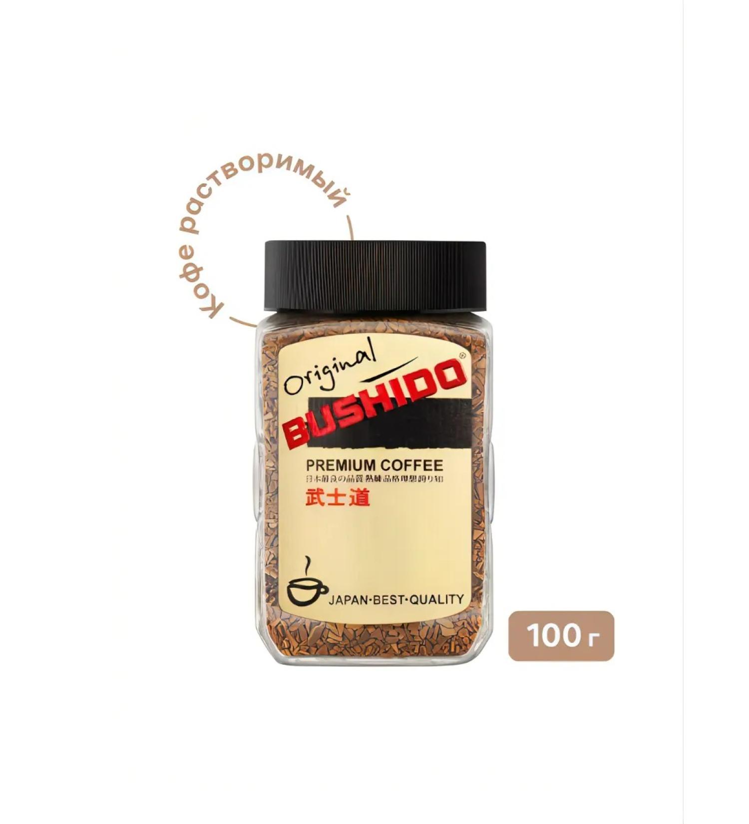 Soluble coffee Bushido Original 100g