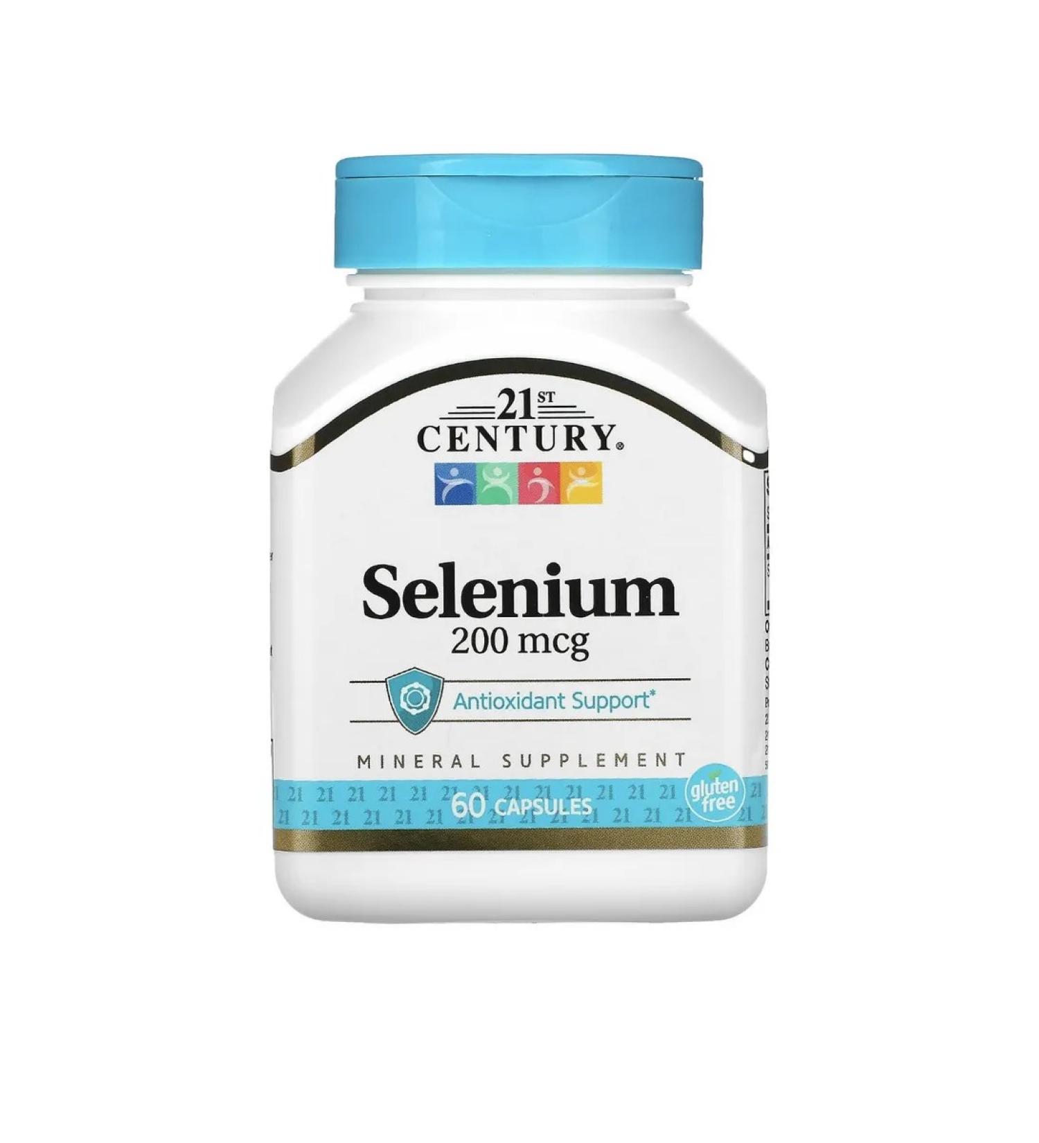 21st Century Selenium 200 mcg selenium 60 capsules - Buy Online on GoSupps.com
