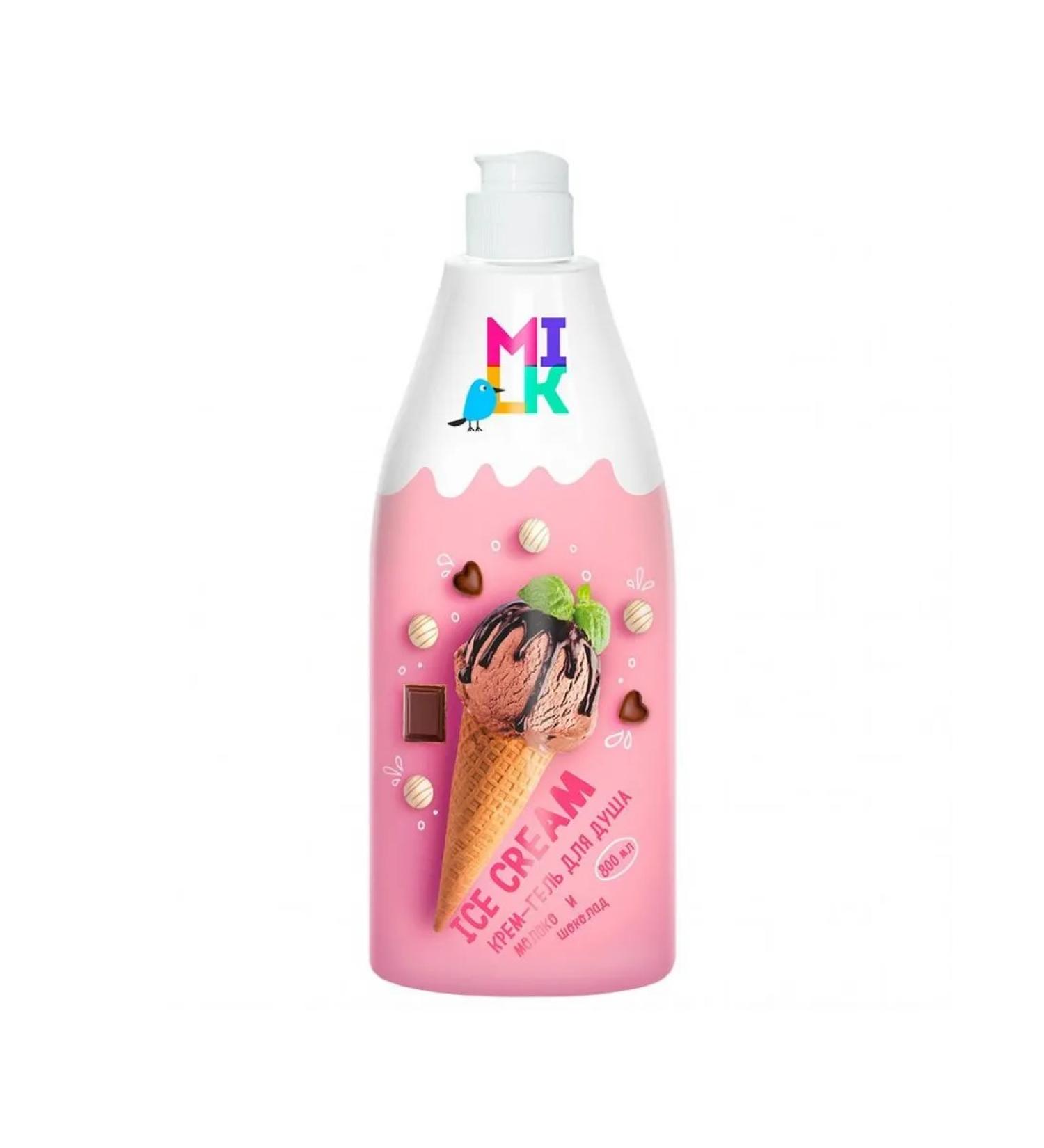 Gel-cream for shower milk and chocolate 800 ml