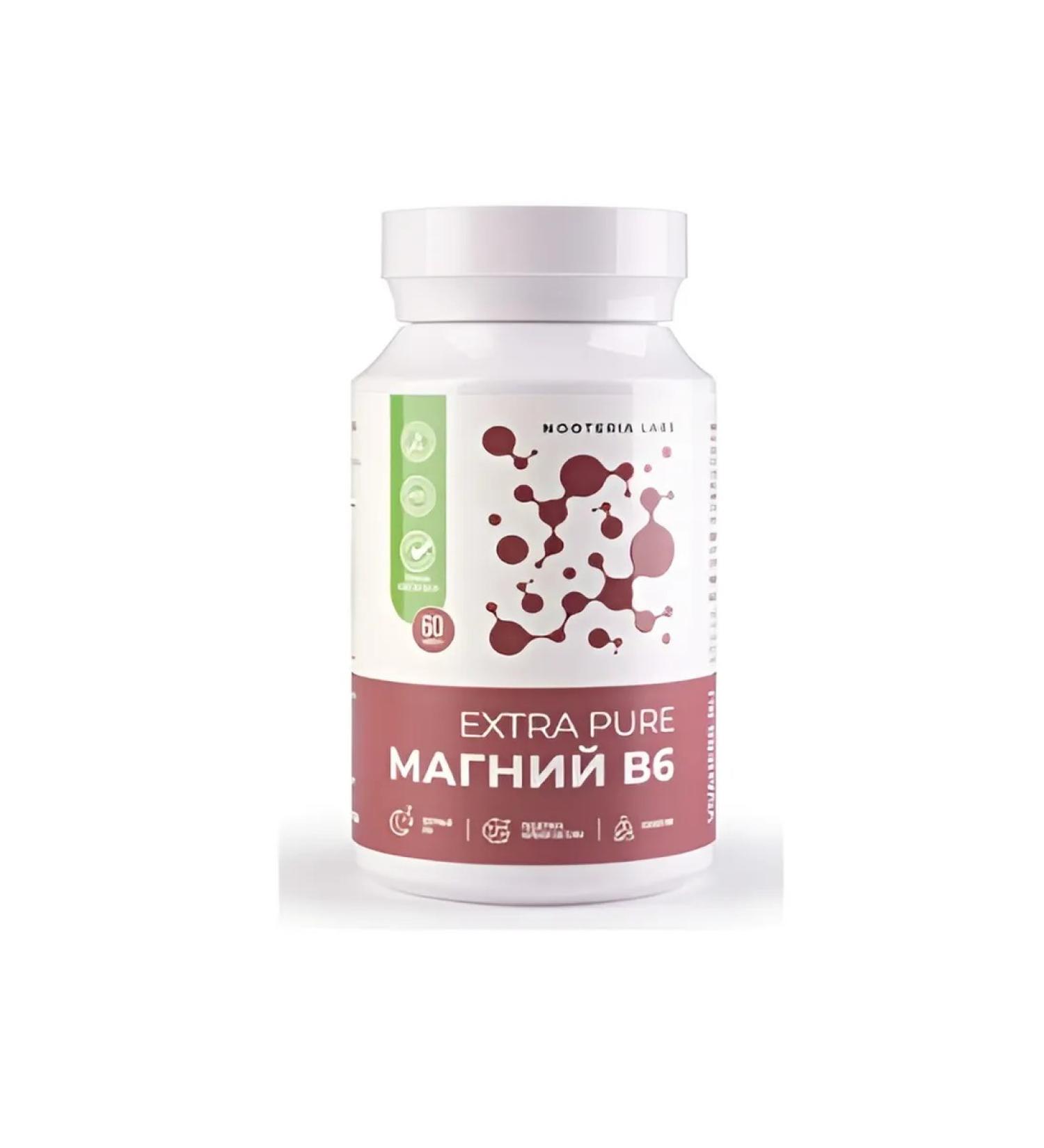 Nooteria Labs Magnesium B6 Capsules No. 60 -1UP - Buy Online on GoSupps.com