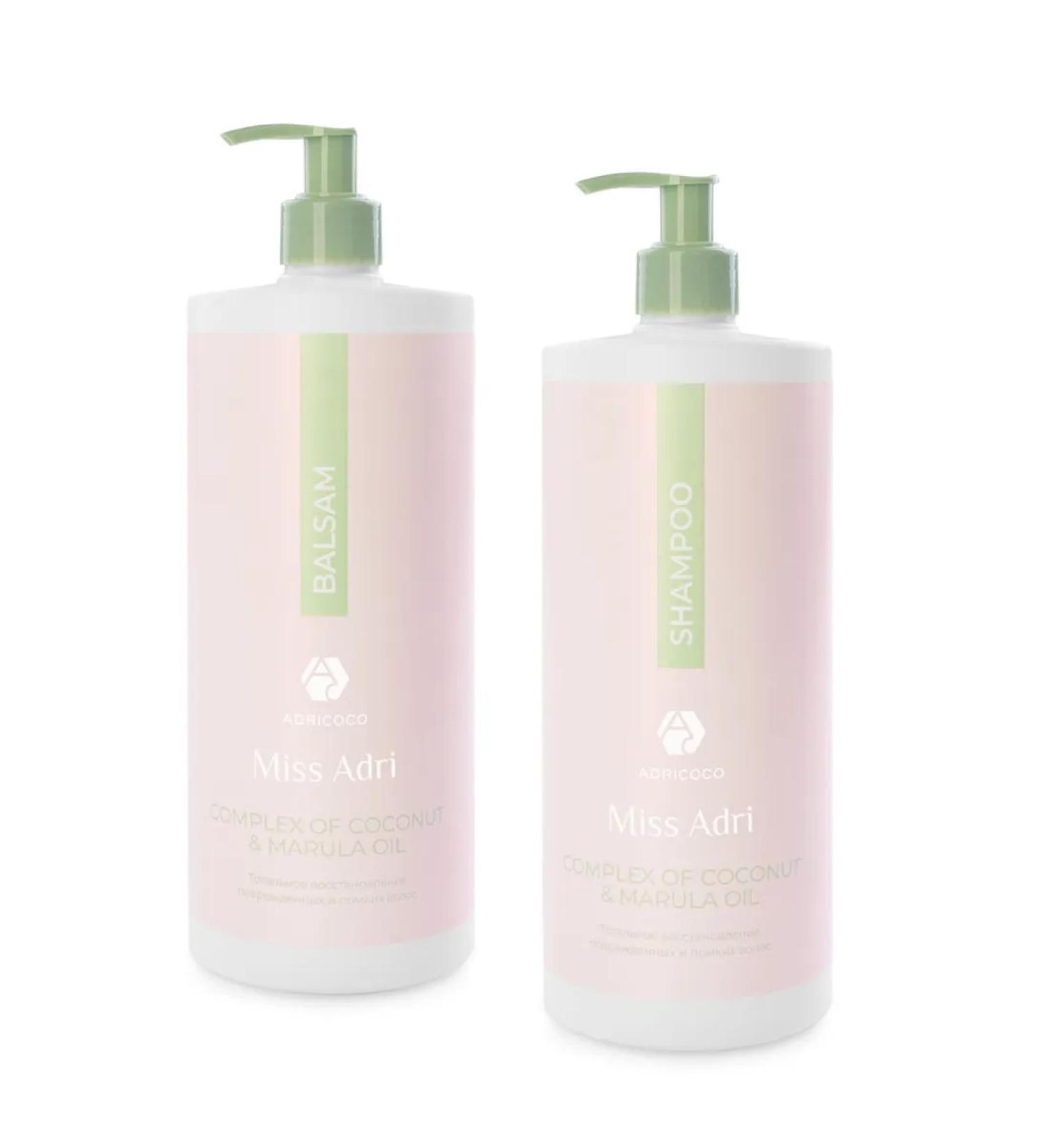 ADRICOCO Restoring balm+Coconut & Marula Oil shampoo - Buy Online on GoSupps.com
