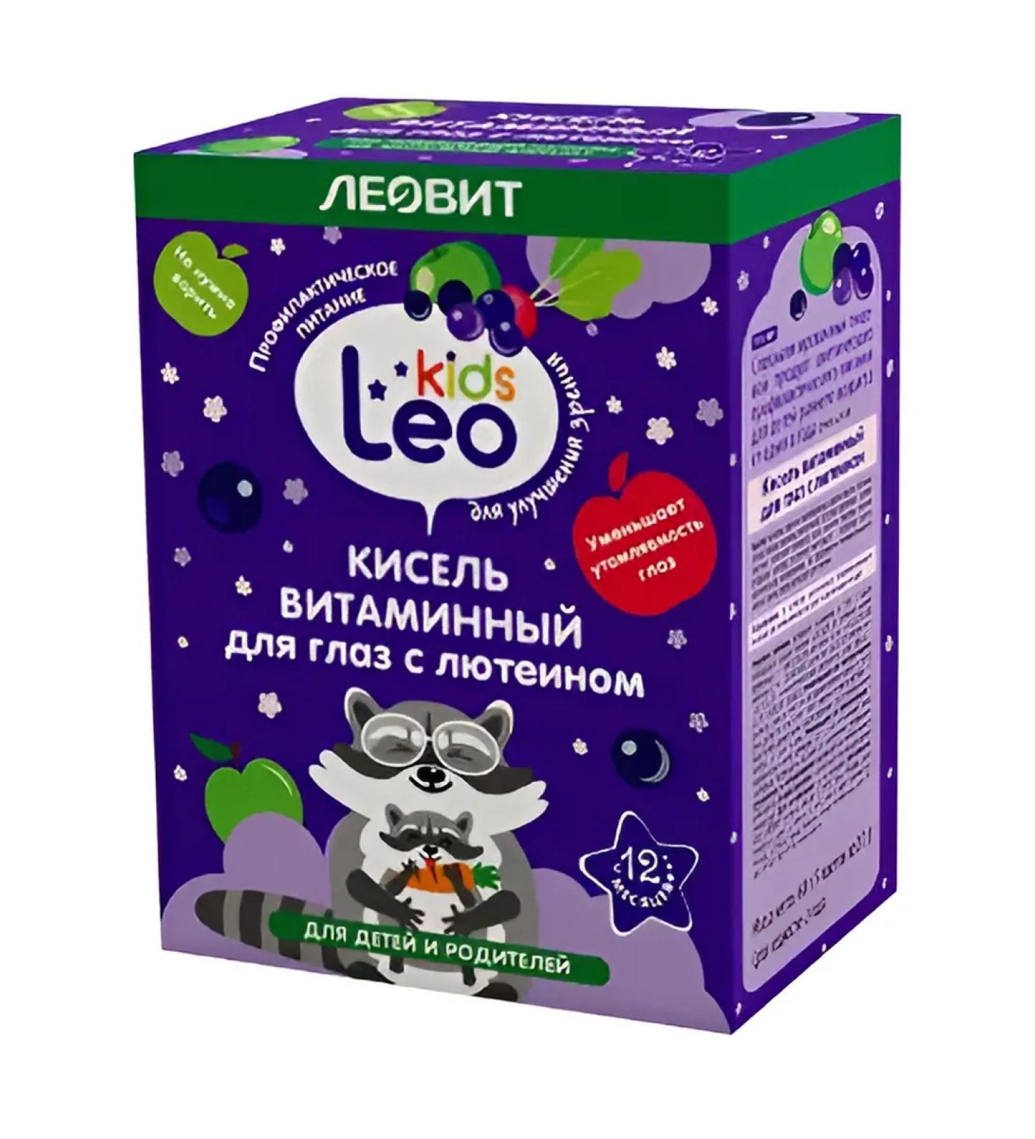 LEOVIT Leo Kids jelly vitamin with lutein 12 g 5 pcs. Package-1UP
