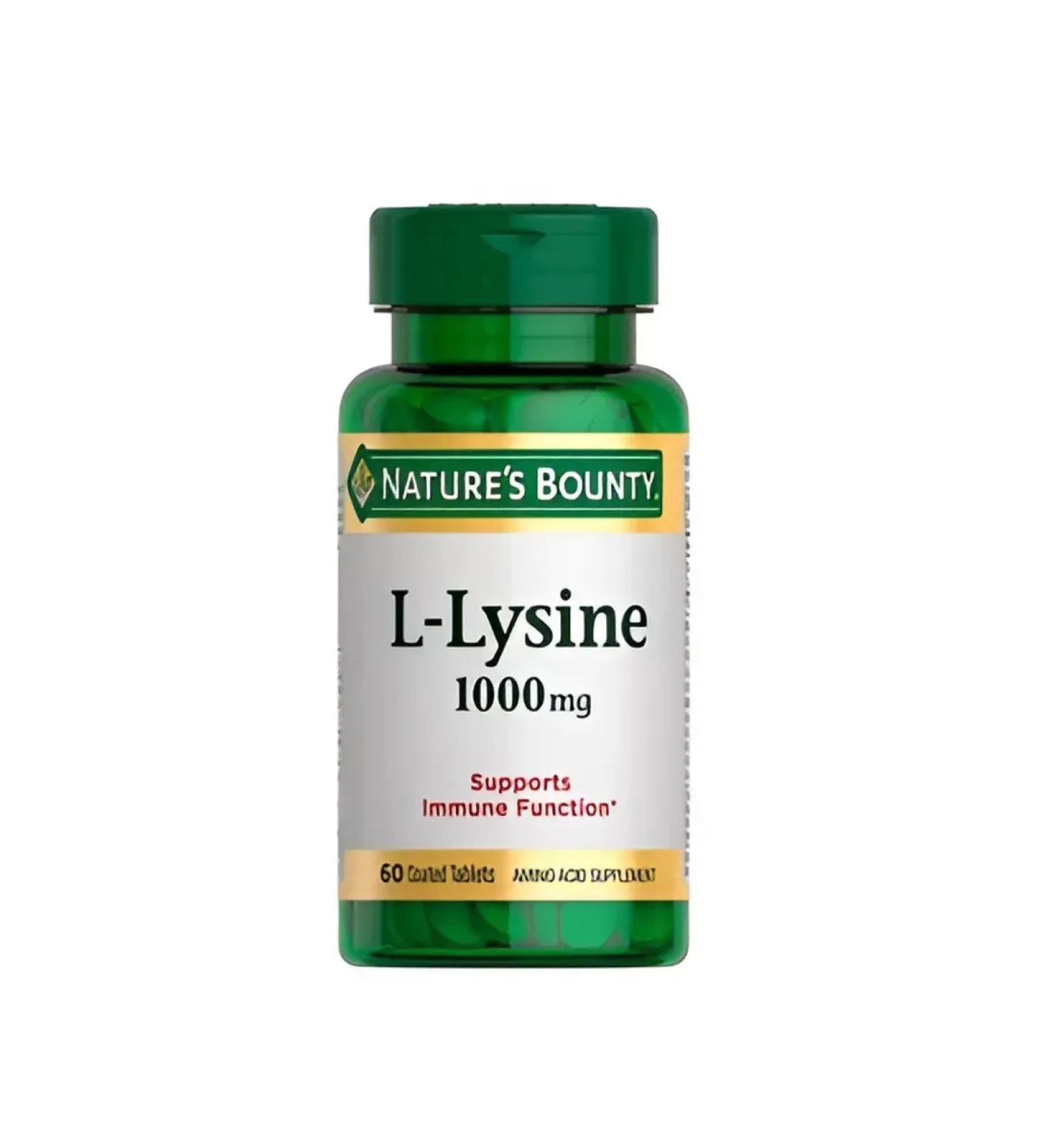 Nature's Bounty Inc L -Lisin 1000mg No. 60 -1UP