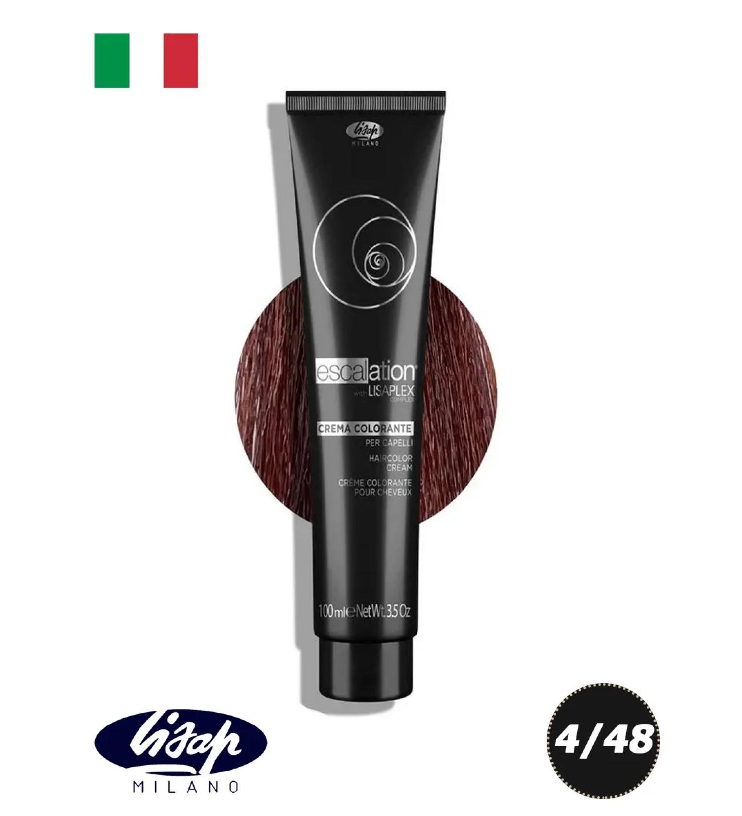 Lisap Milano Lisaplex 4 48 Violet Mahogany Cream for hair 100ml - Buy Online on GoSupps.com
