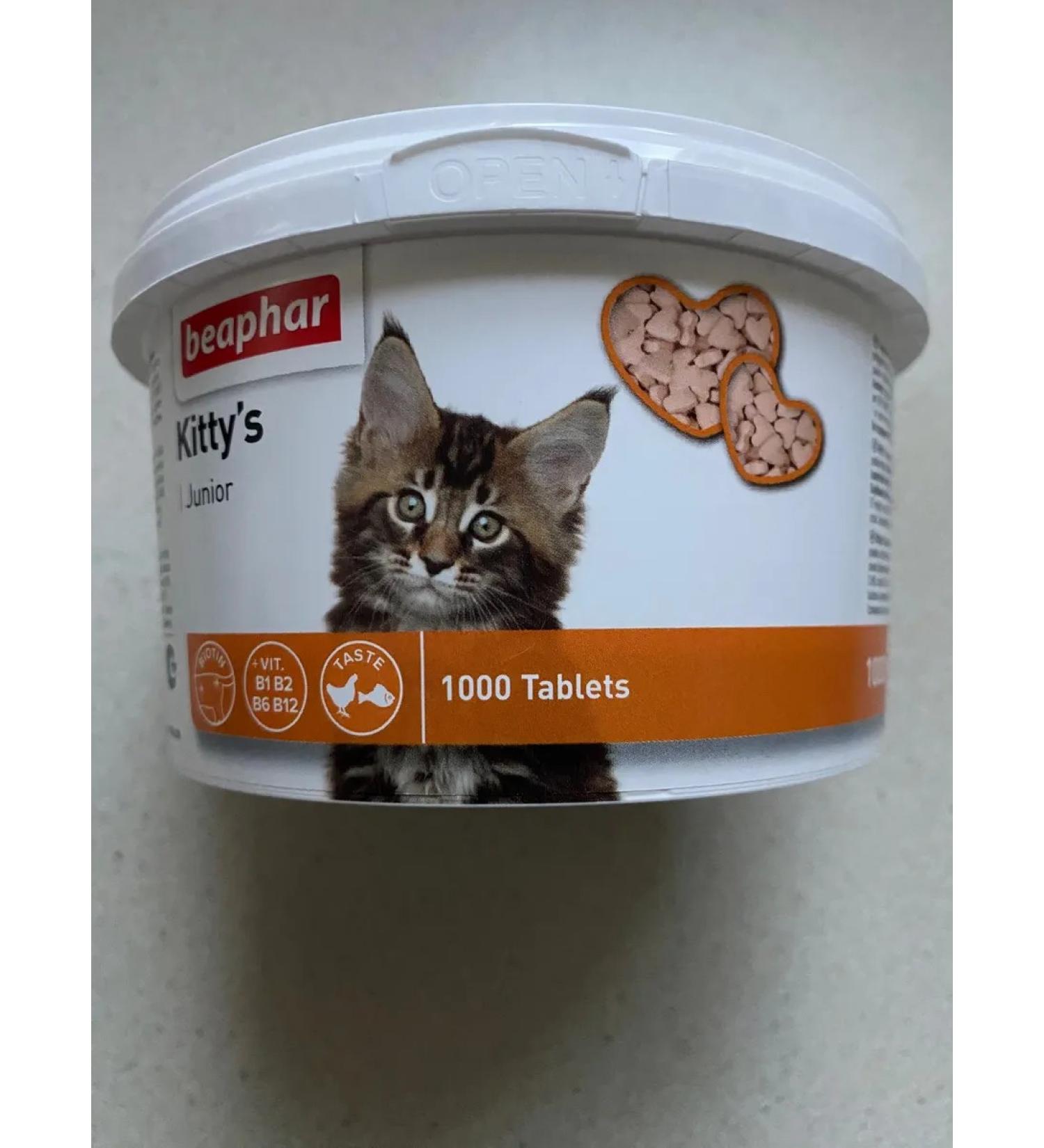 beaphar Vitamins for kittens Kittys Junior Mix 1000 table