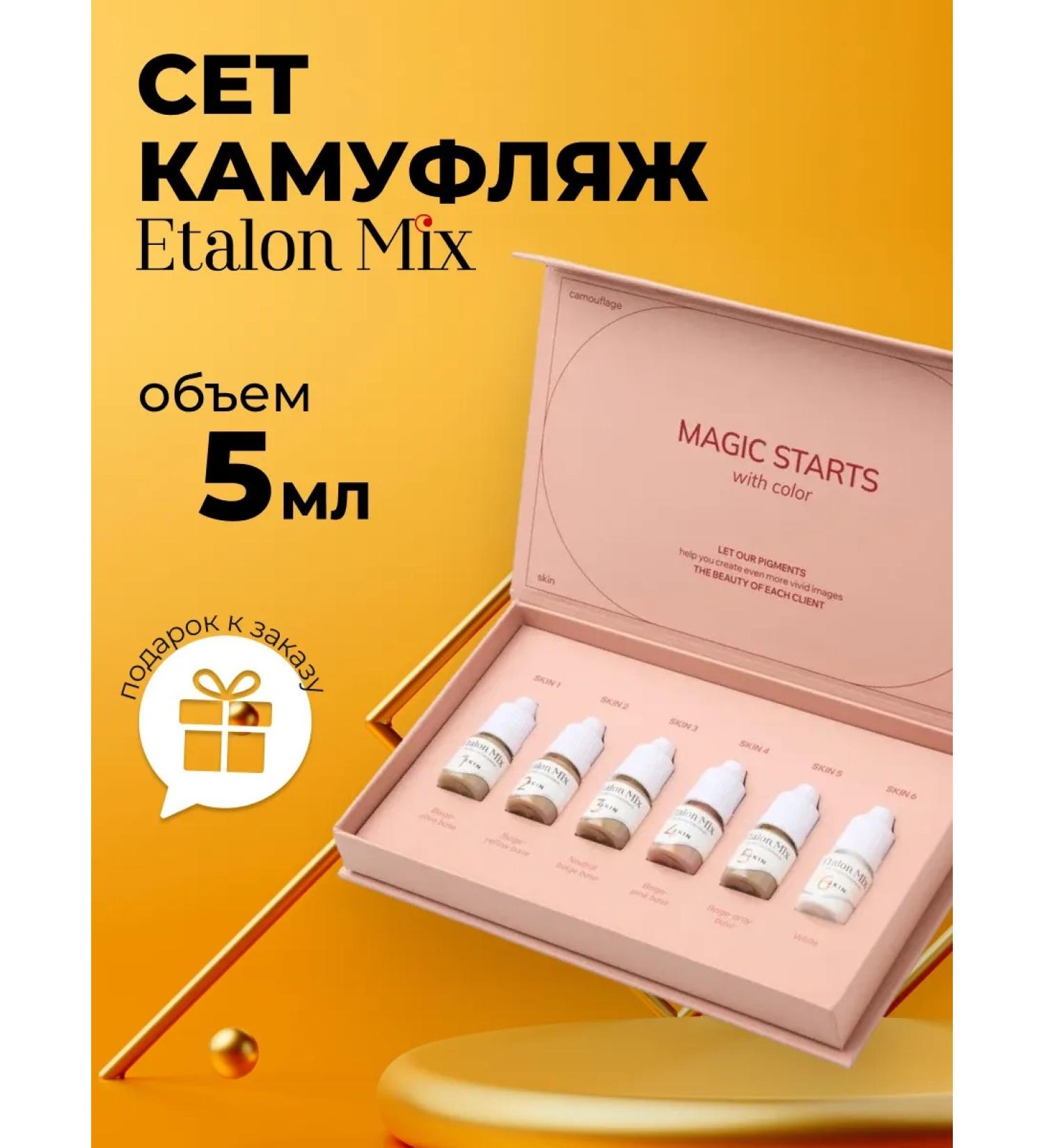 Etalon mix Set pigments standard mix 6 pcs 5 ml - Buy Online on GoSupps.com