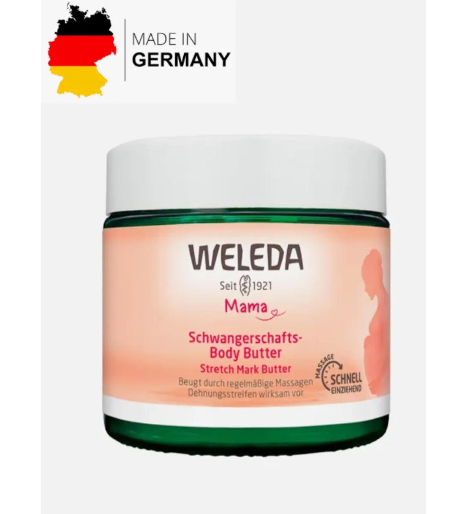 WELEDA Cream-Butter for the prevention of stretch marks 150ml - Buy Online on GoSupps.com