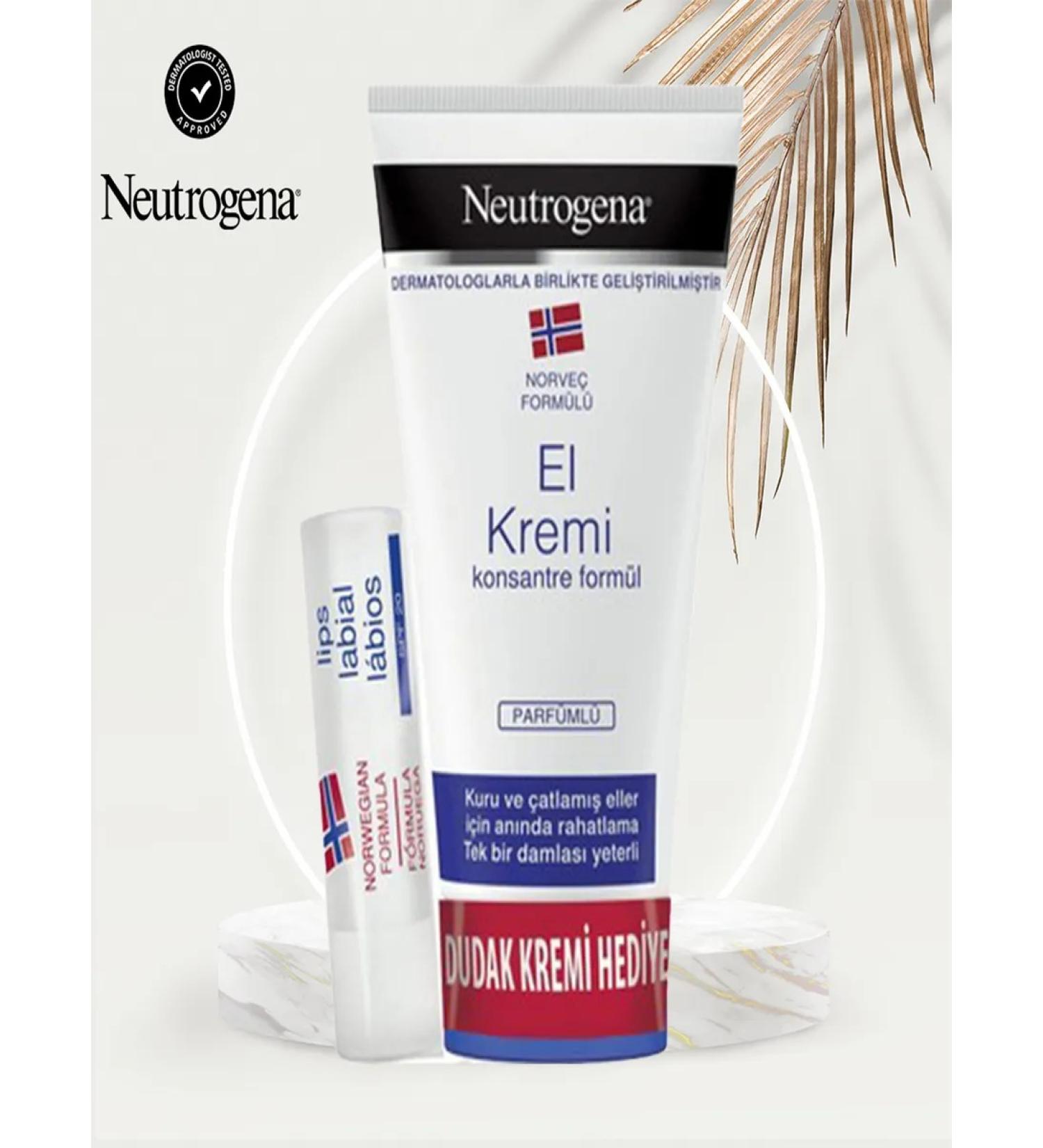 Neutrogena Hands perfumery cream 75 ml + lip cream - Buy Online on GoSupps.com