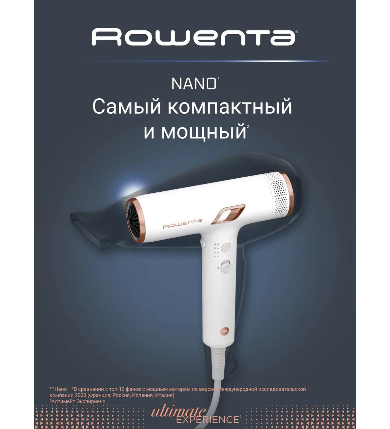 Rowenta Hair hair dryer Nano HY8140F0 with ionization - Buy Online on GoSupps.com