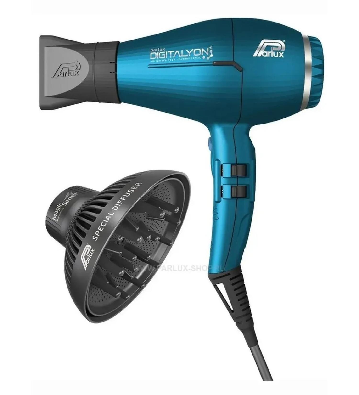 PARLUX Professional hair dryer Digitalyon Blue + diffuser - Buy Online on GoSupps.com