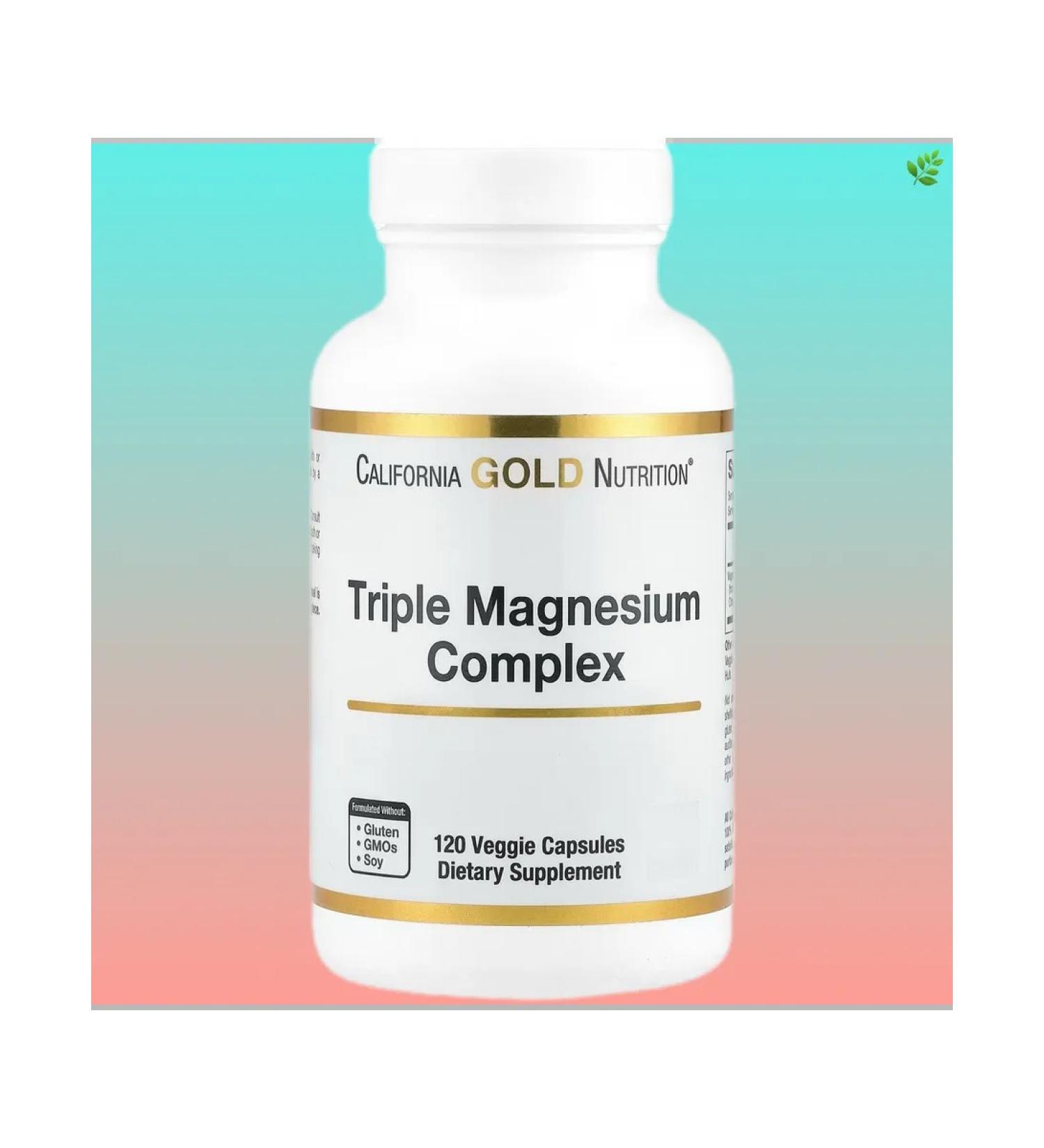 California Gold Nutrition Complex with a magnesium of triple action 120 capsules - Buy Online on GoSupps.com