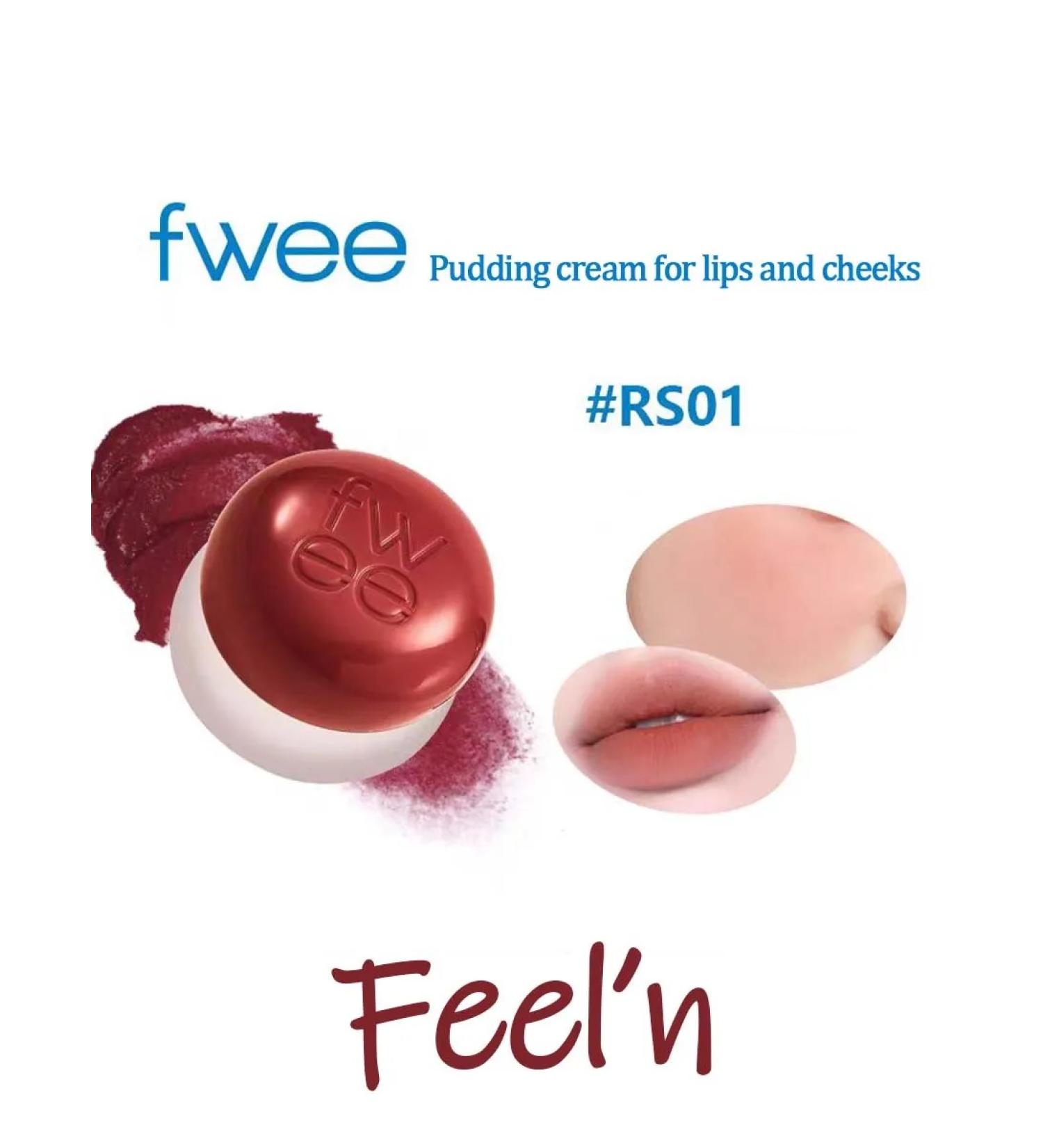 FWEE Blue lips and cheeks powder lipstick RS01#Feel'N - Buy Online on GoSupps.com