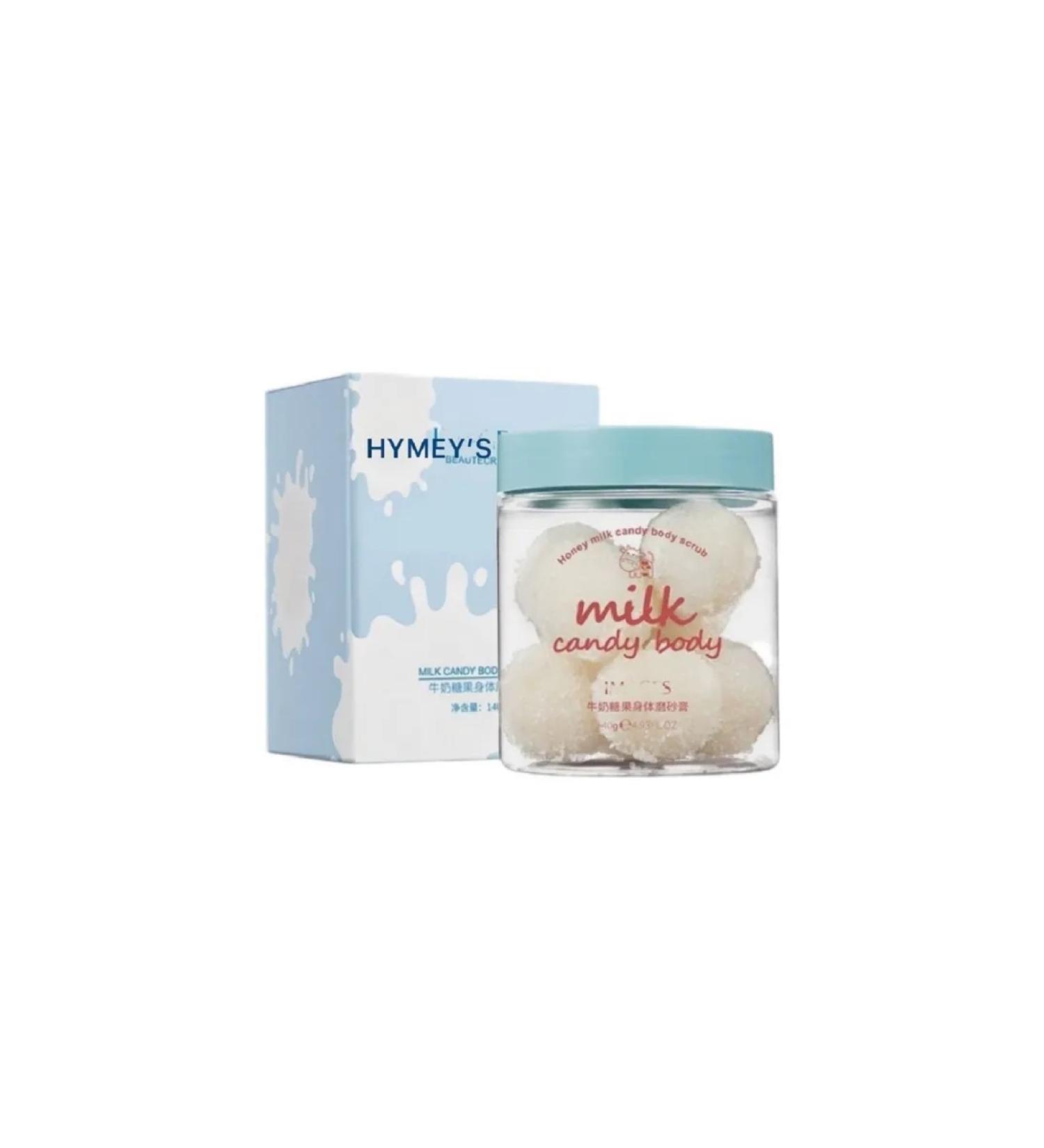 Artdomenico Hymey s body scrub in balls of milk 140g