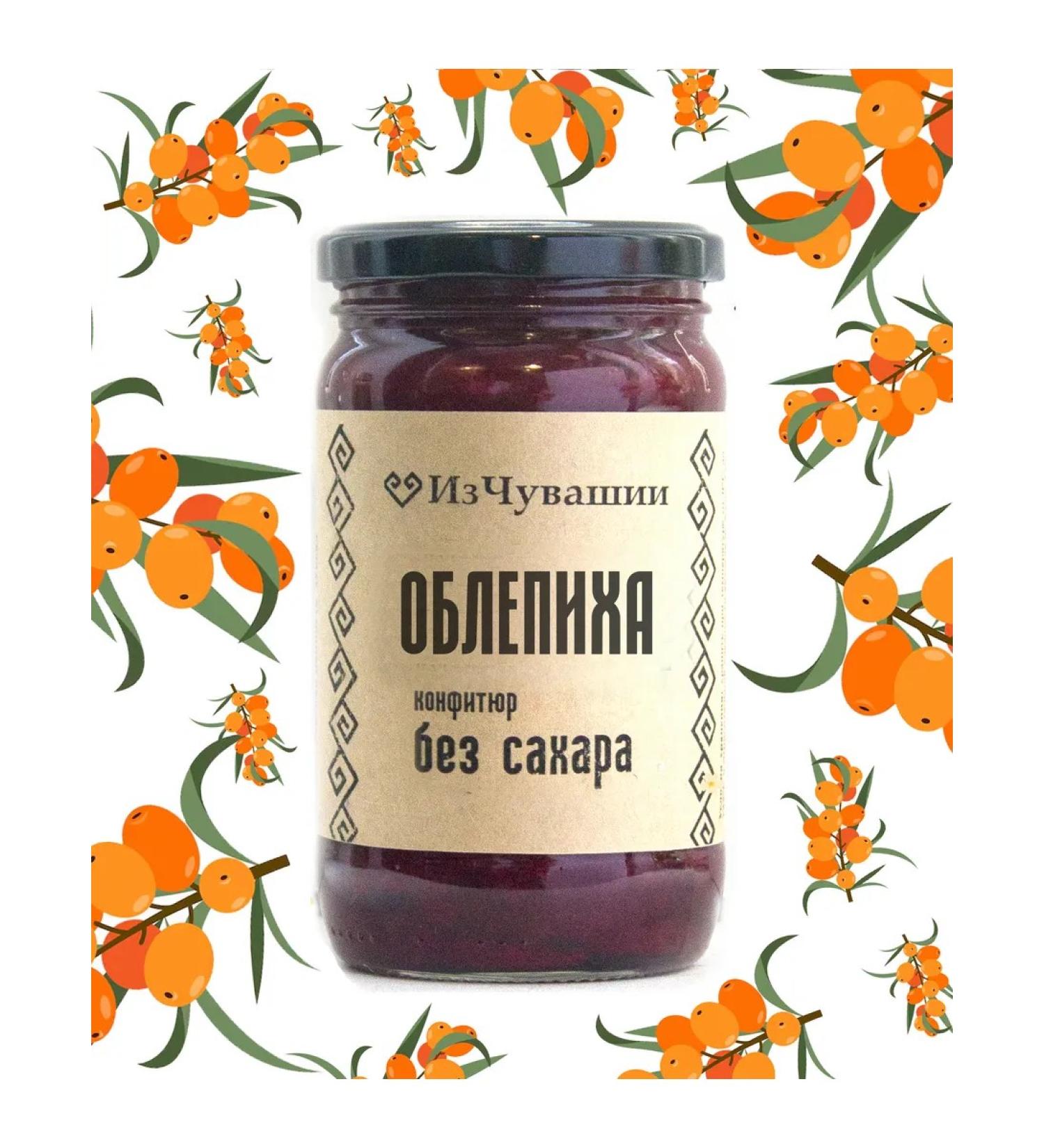 From Chuvashia Jam without sea buckthorn sugar 350 ml - Buy Online on GoSupps.com