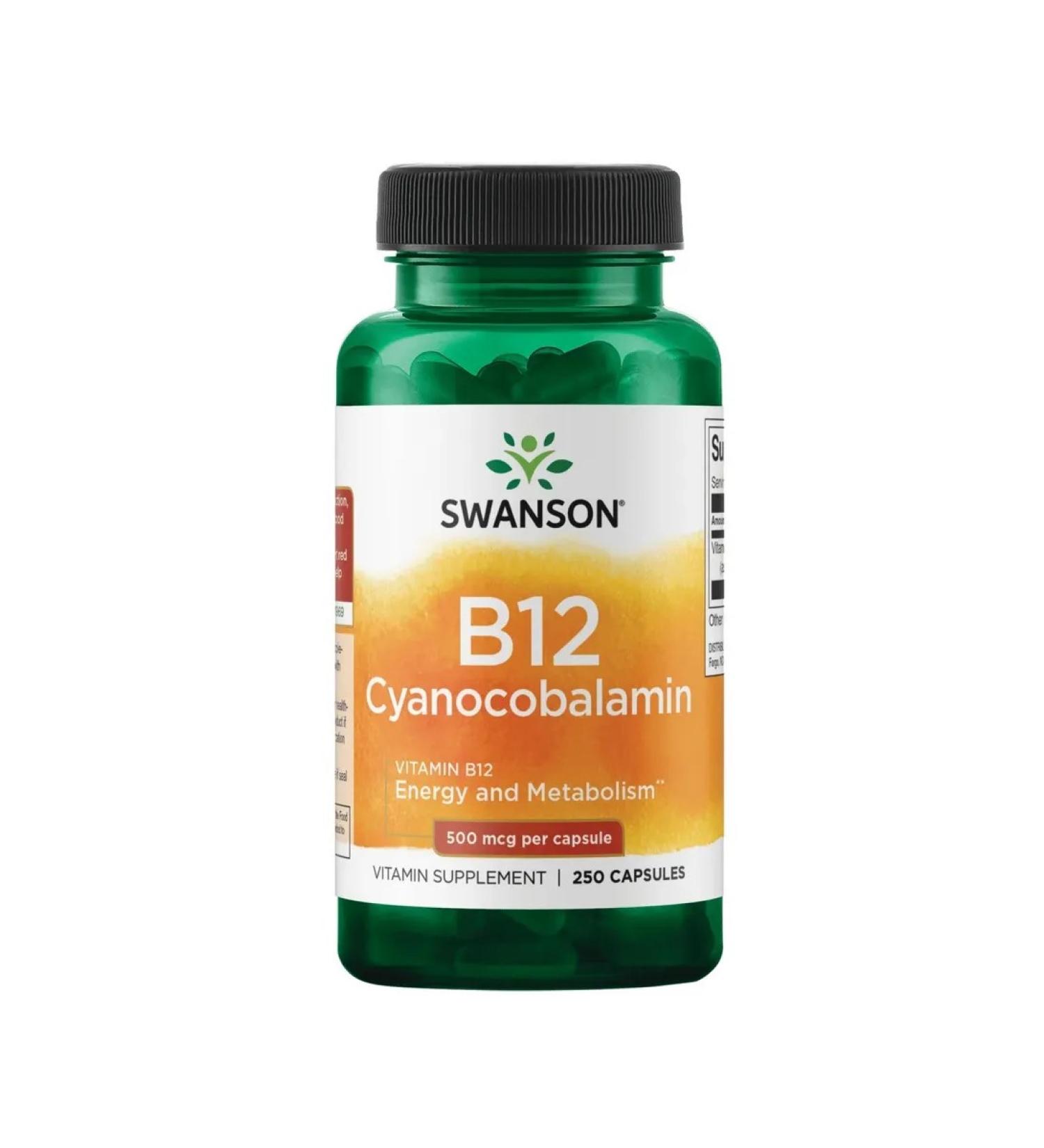 Swanson Vitamin B-12 500 g 250 capsules