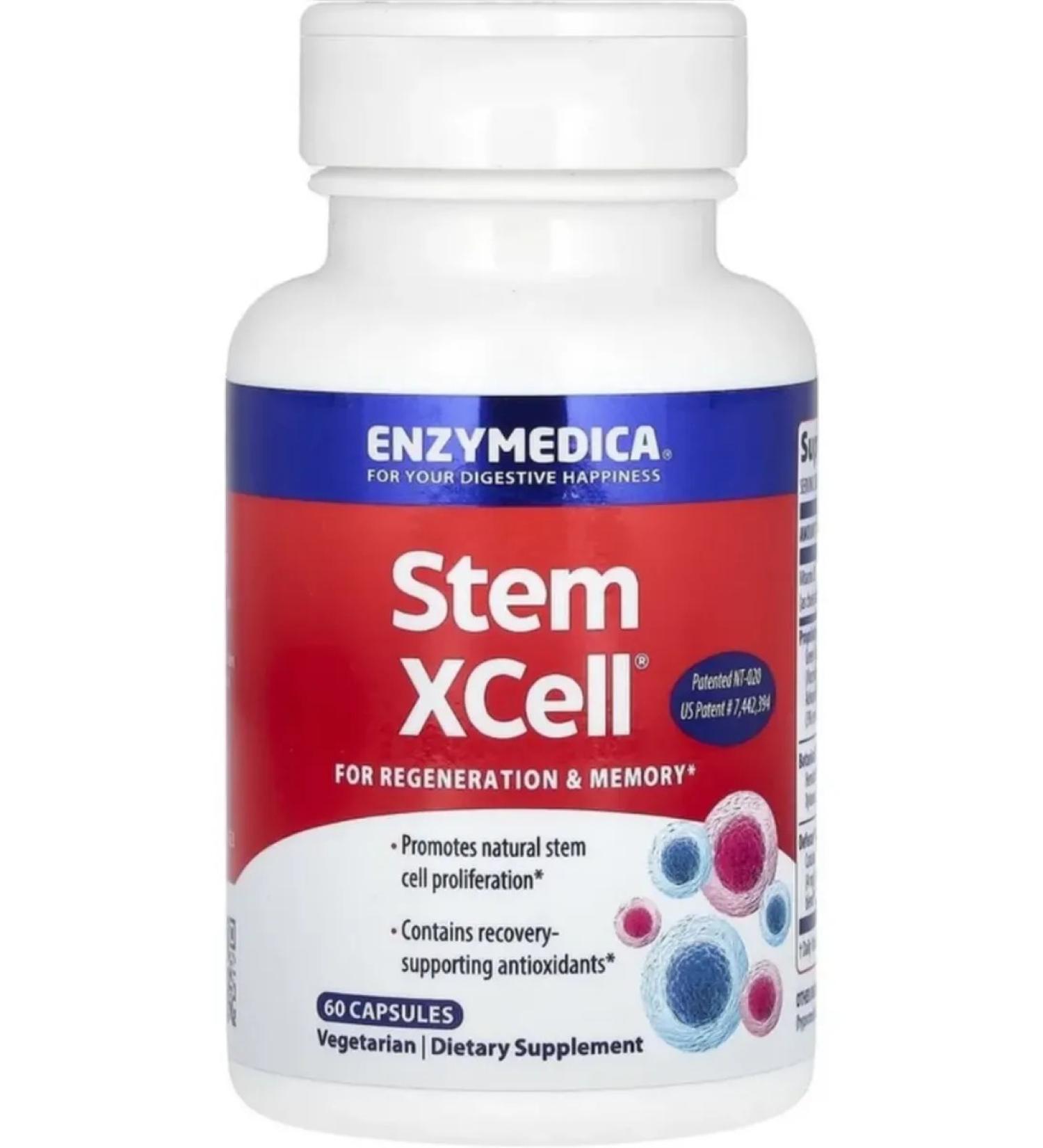 enzymedica STEM XCELL Vitamin D C enzymes 60 capsules