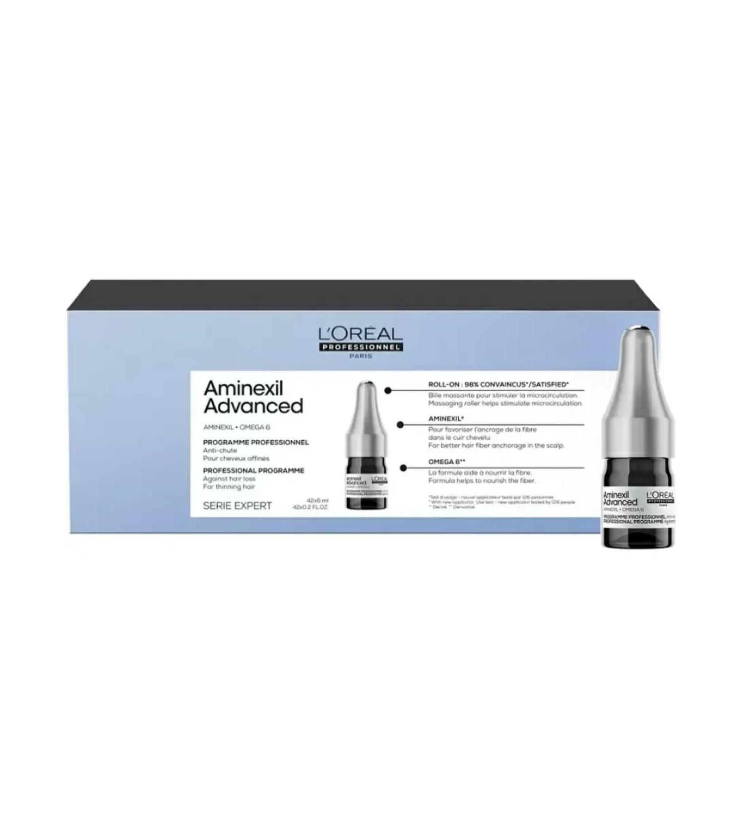 L'Oreal Professionnel Hair loss ampoules Aminexil Advanced 42 pcs - Buy Online on GoSupps.com