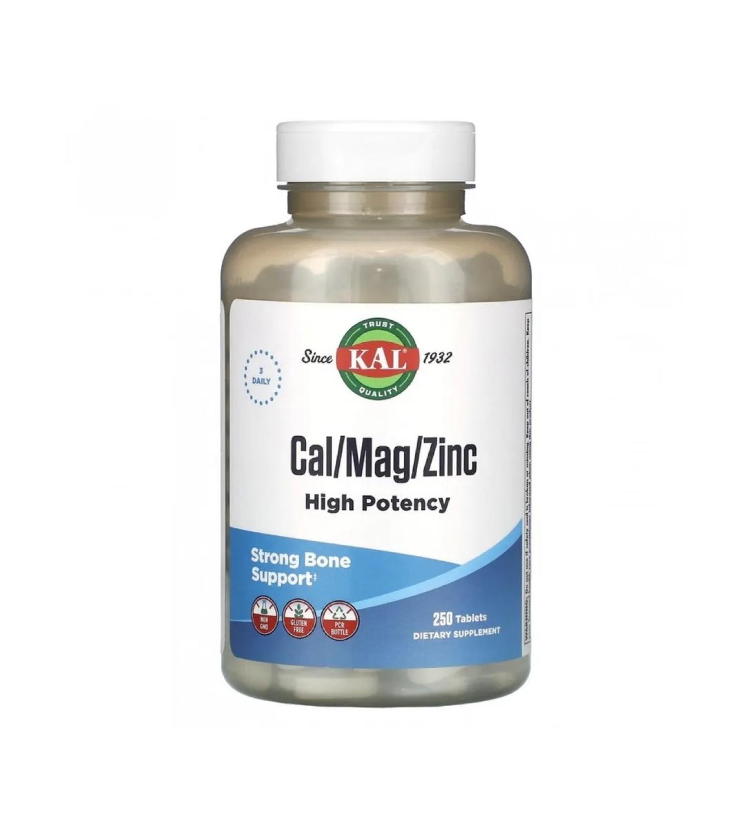 KAL Calcium Magnesium Zinc 250 Tab