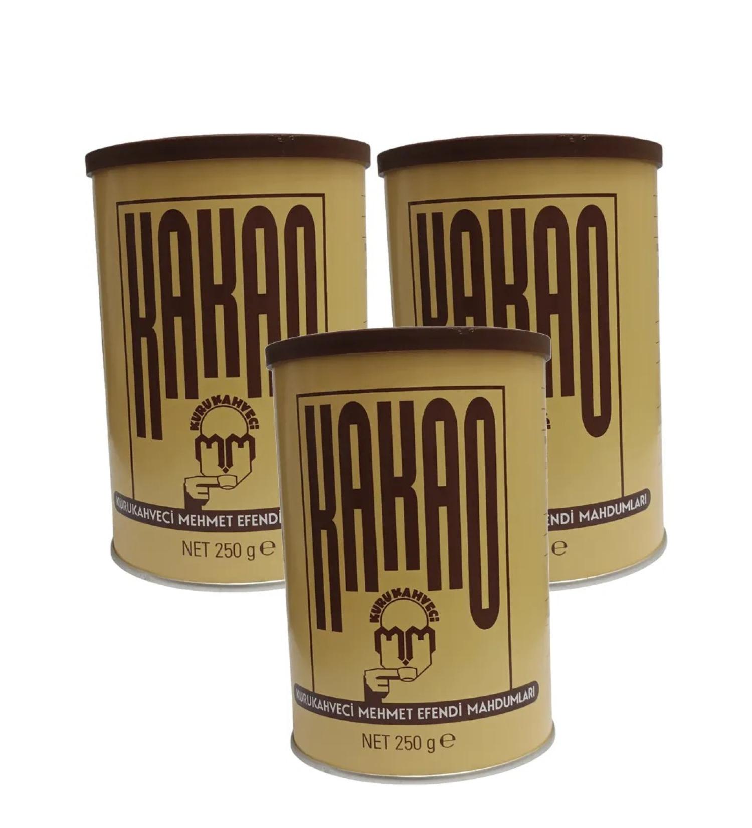 KURUKAHVECI MEHMET EFENDI Turkish cocoa Mehmet Efendi 3 pcs 250 gr. - Buy Online on GoSupps.com