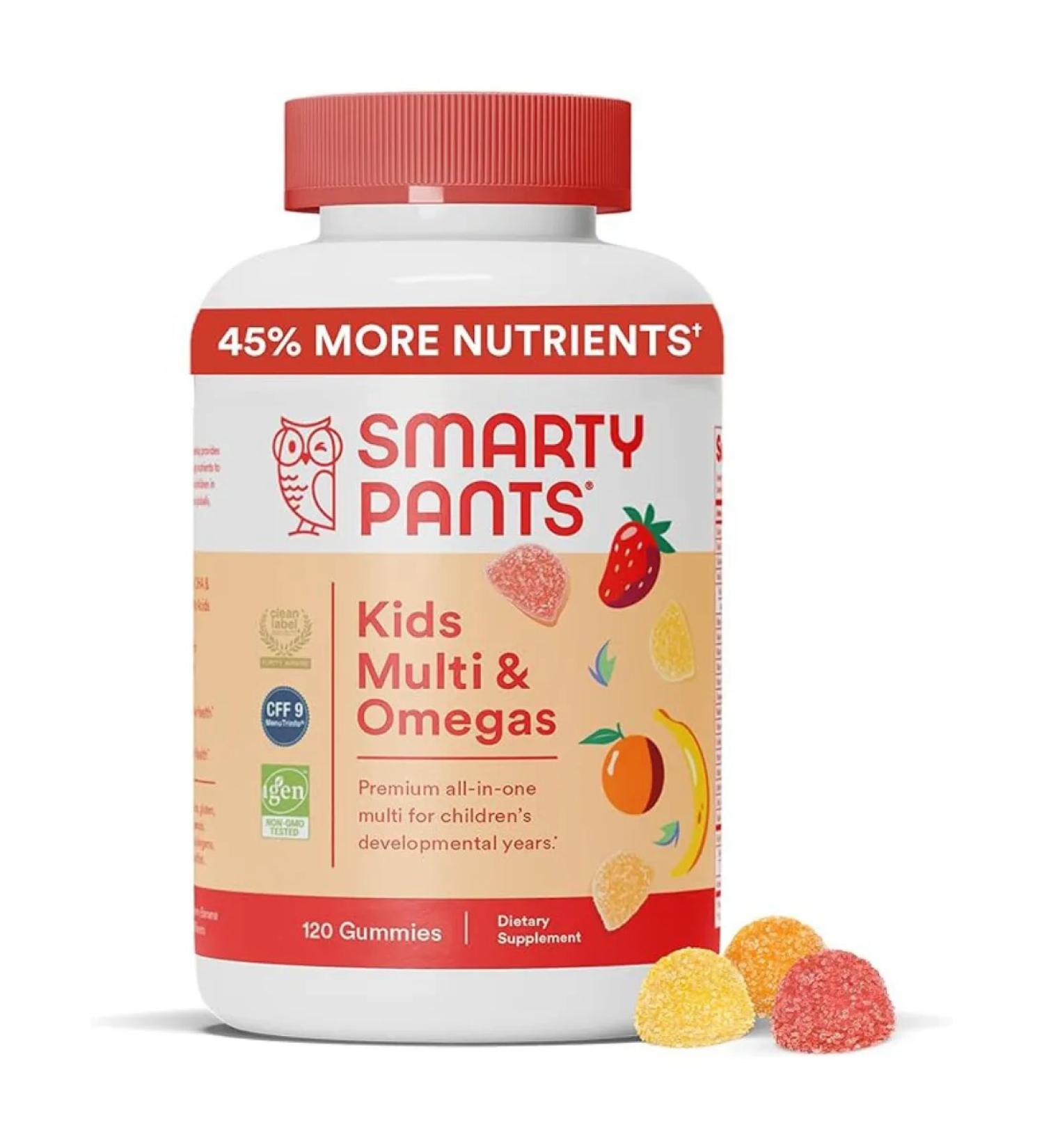 Smarty Pants Multivitamins for children with omega 3 120 marmalade - Buy Online on GoSupps.com