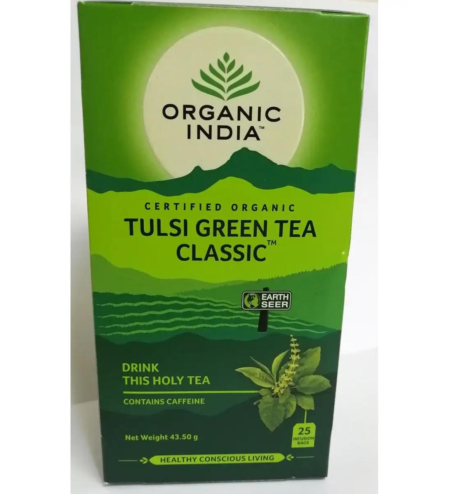 Organic India Drink of herbal Tulsey (basil) and green tea 25 pack