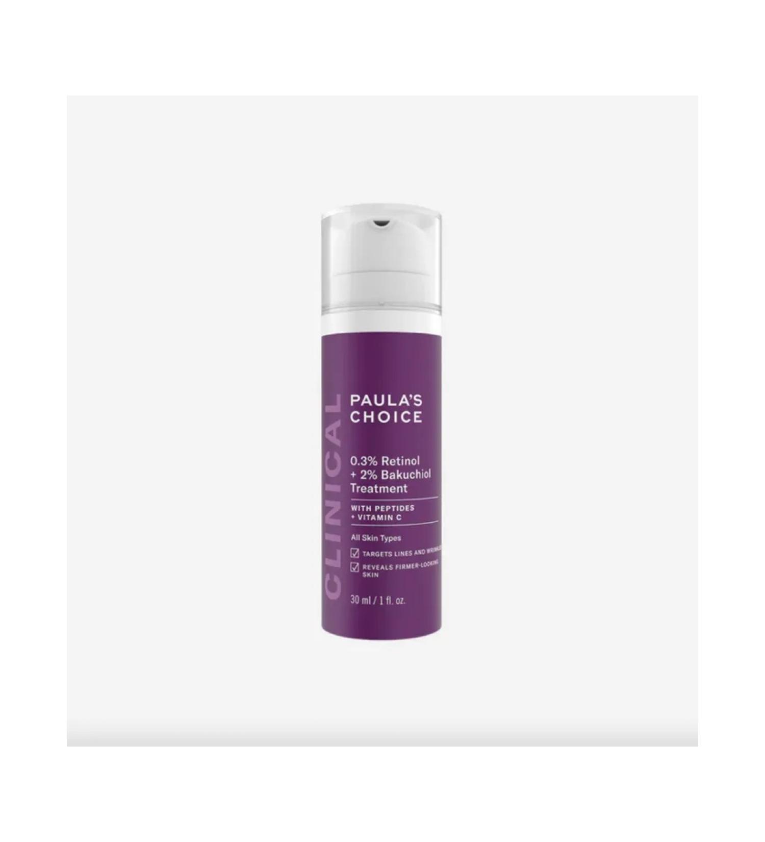 Paula's Choice Facial serum 0.3% Retinol + 2% Bakuchiol Treatment - Buy Online on GoSupps.com