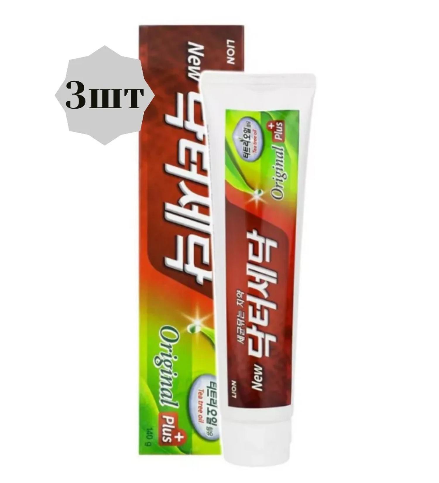 LION Toothpaste with an extract of tea tree oil 140g 3pcs